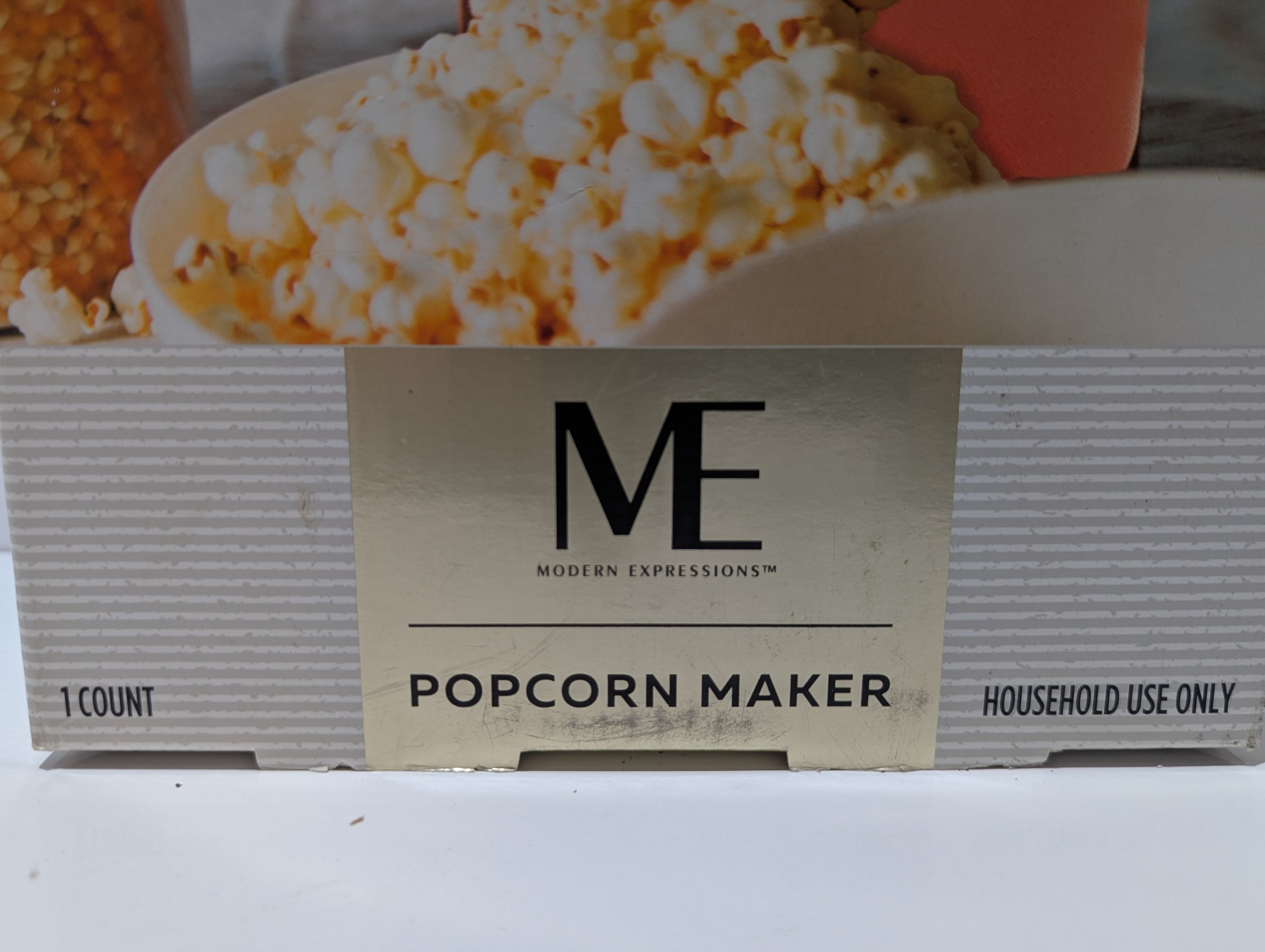 Modern Expressions Hot Air Popcorn Maker 1200W Oil Free Snack Machine New Sealed