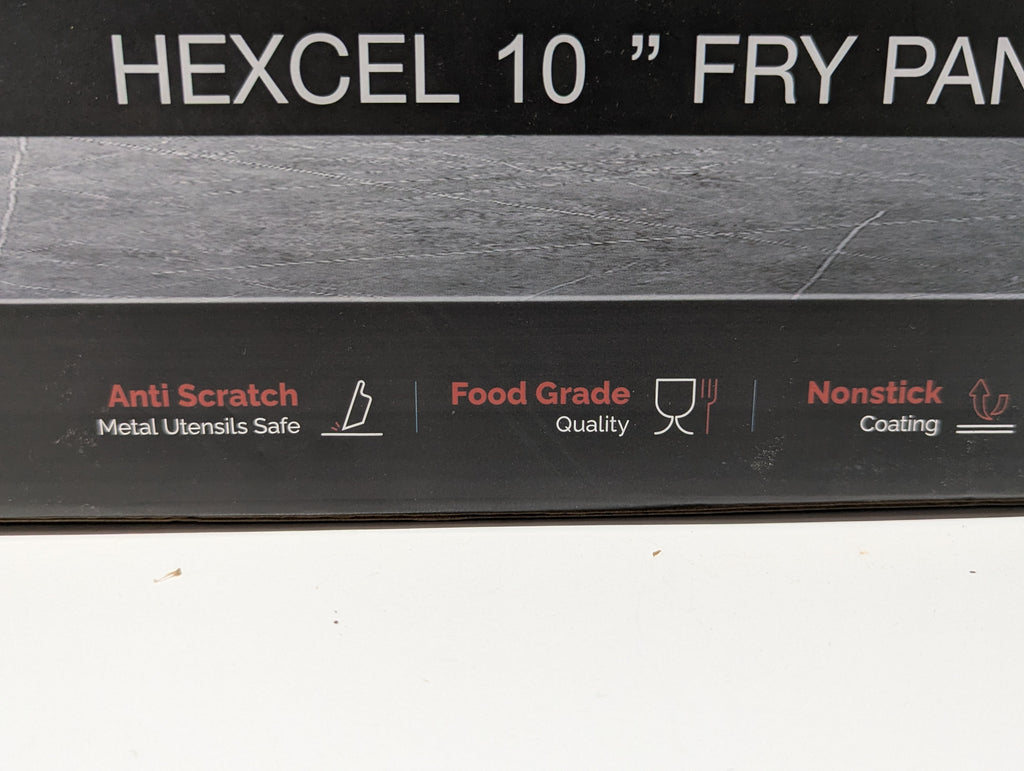 Kitchen Suisse Hexcel 10 Inch Nonstick Fry Pan With Glass Lid Honeycomb Induction