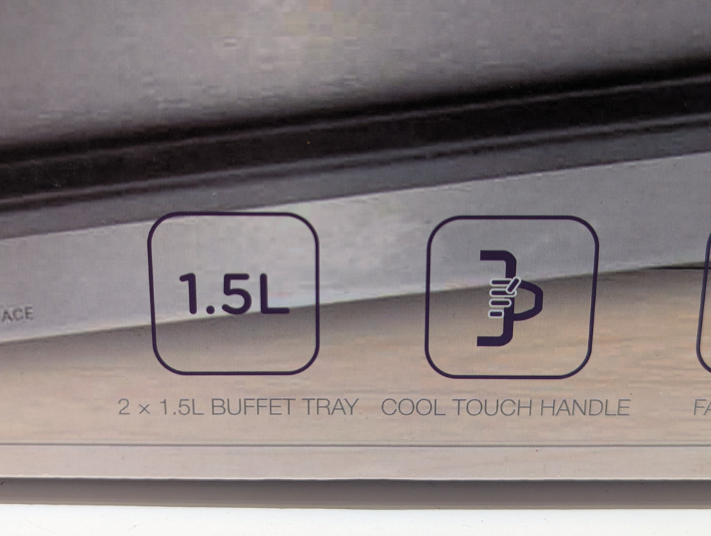 LexiHome Buffet Warmer Server 2 x 1.5L Stainless Steel Electric Food Warming Tray