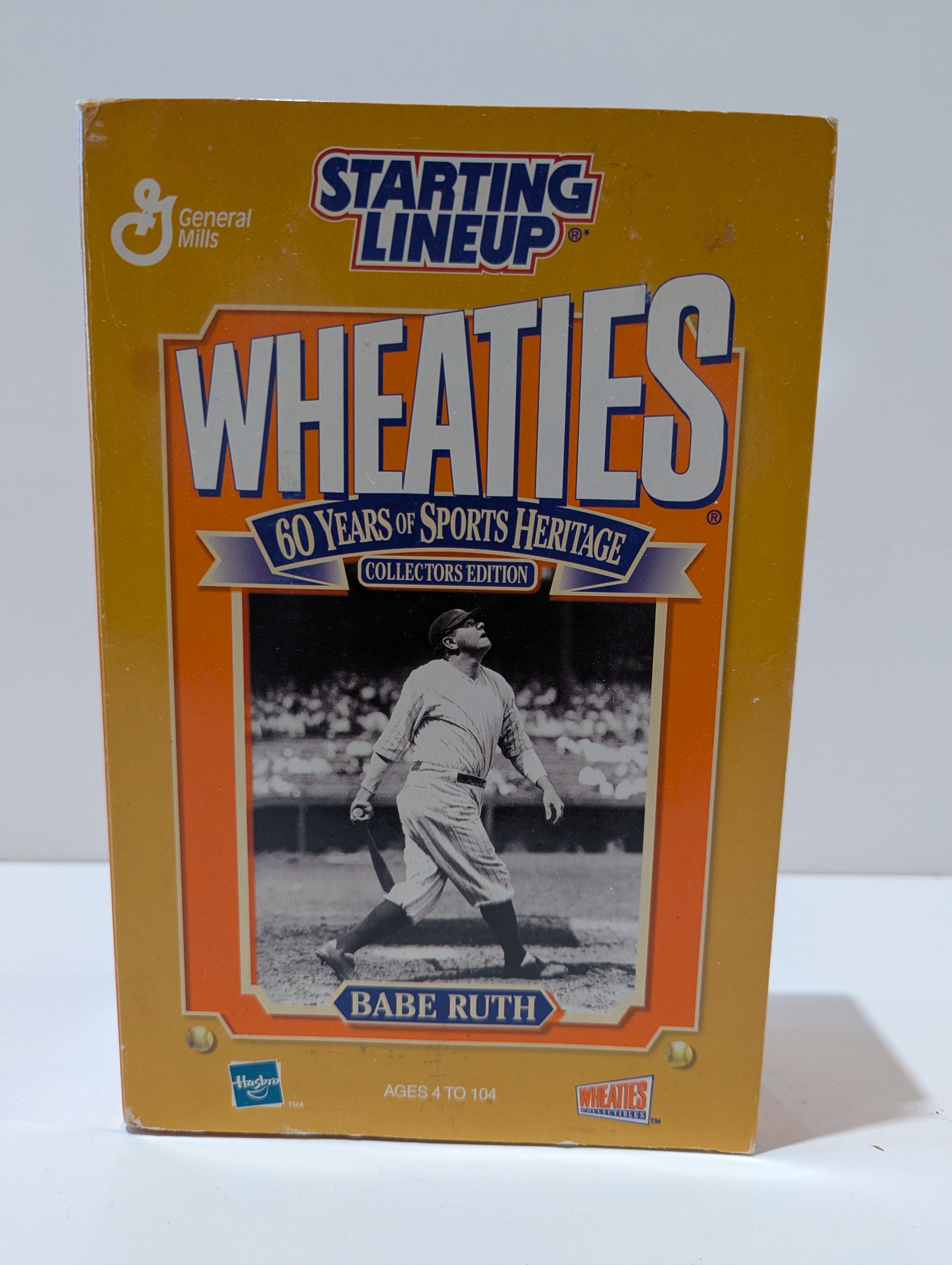 Vintage 2000 Starting Lineup Wheaties Babe Ruth Champion Collection Figure Card