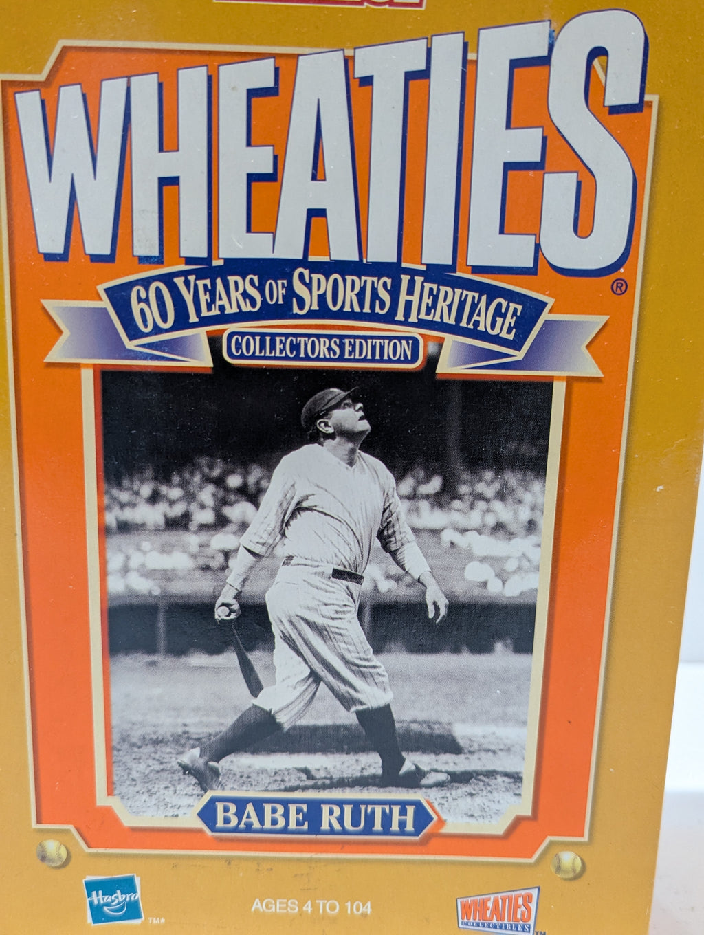 Vintage 2000 Starting Lineup Wheaties Babe Ruth Champion Collection Figure Card