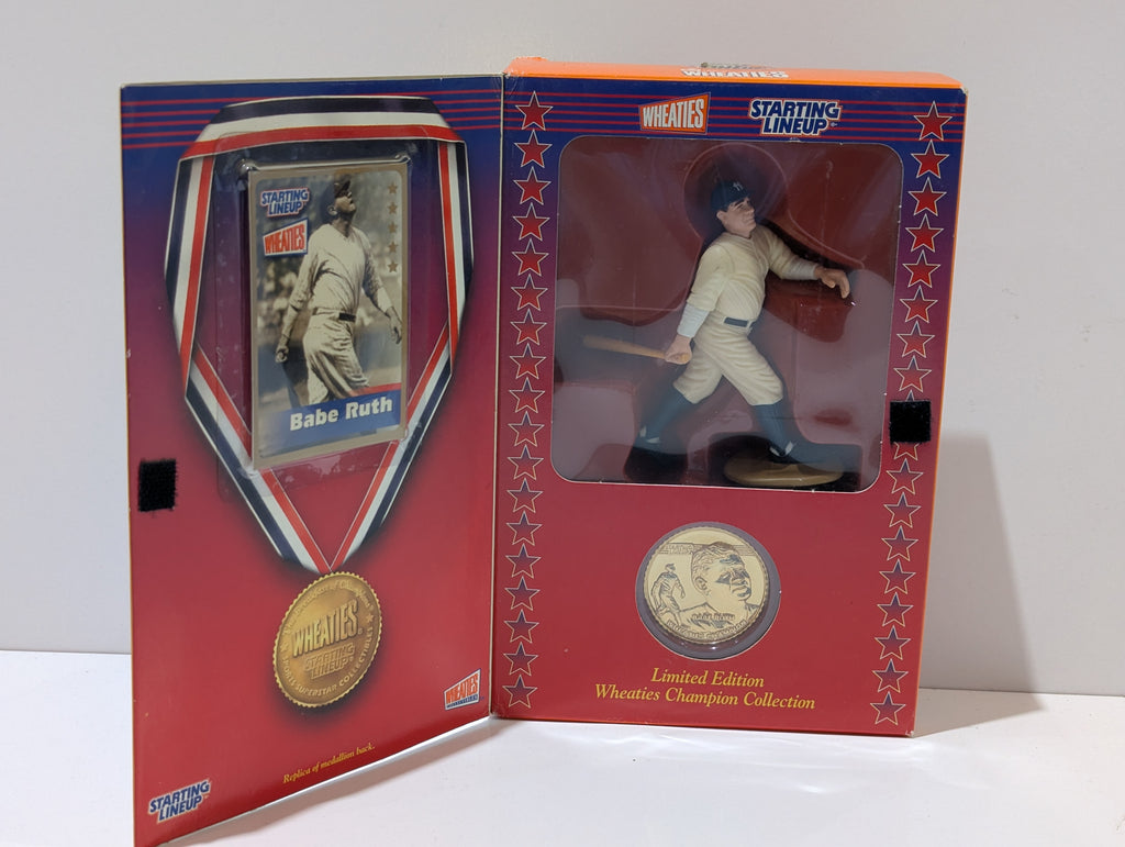 Vintage 2000 Starting Lineup Wheaties Babe Ruth Champion Collection Figure Card