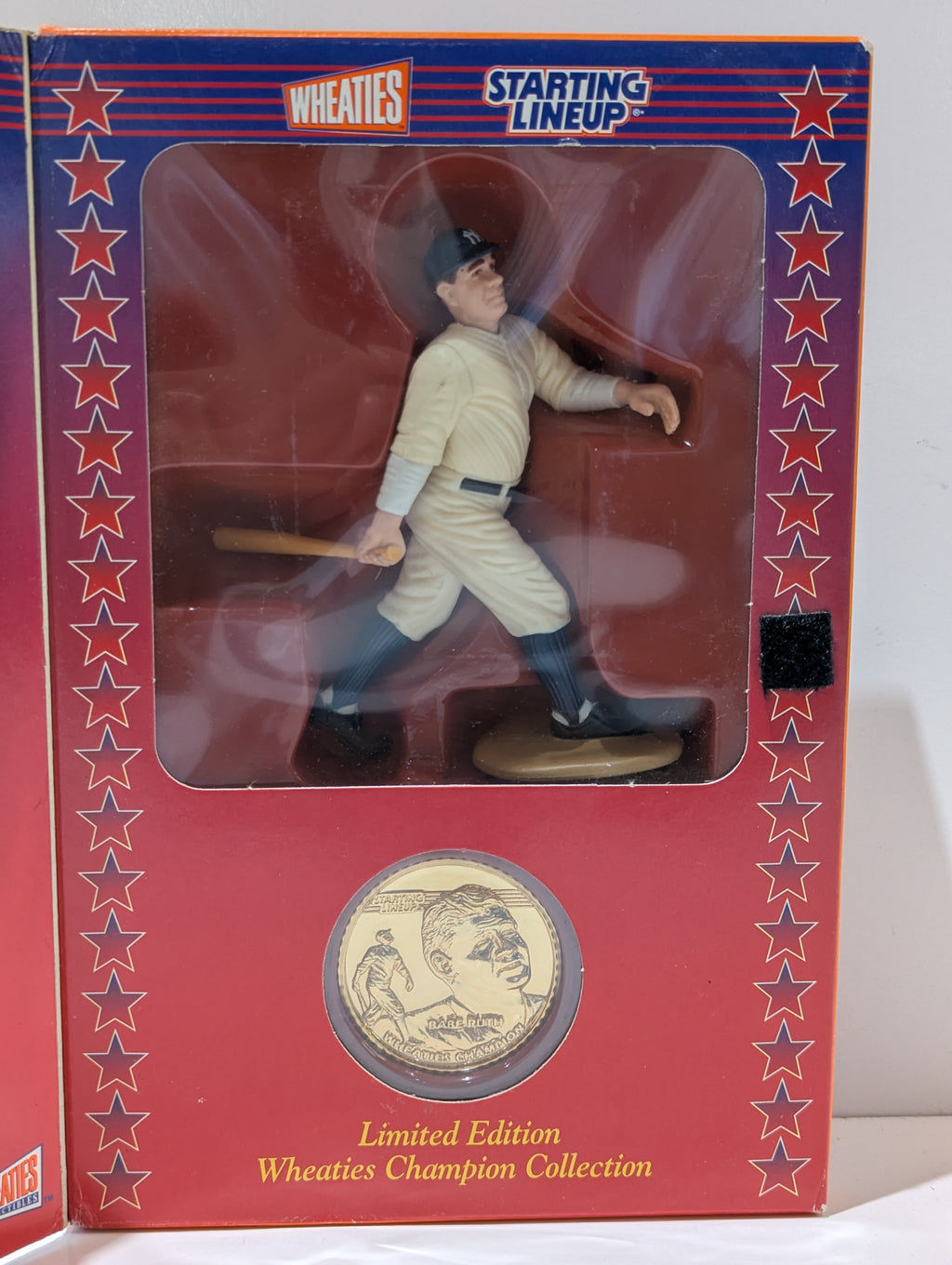Vintage 2000 Starting Lineup Wheaties Babe Ruth Champion Collection Figure Card