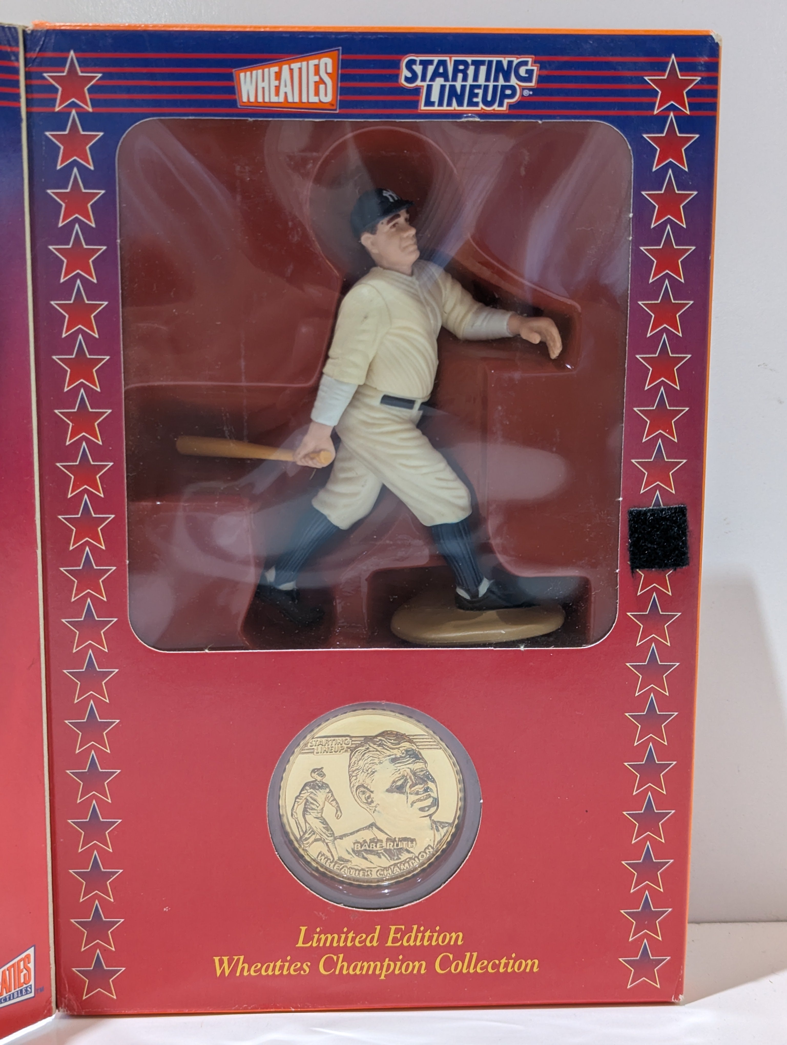 Vintage 2000 Starting Lineup Wheaties Babe Ruth Champion Collection Figure Card