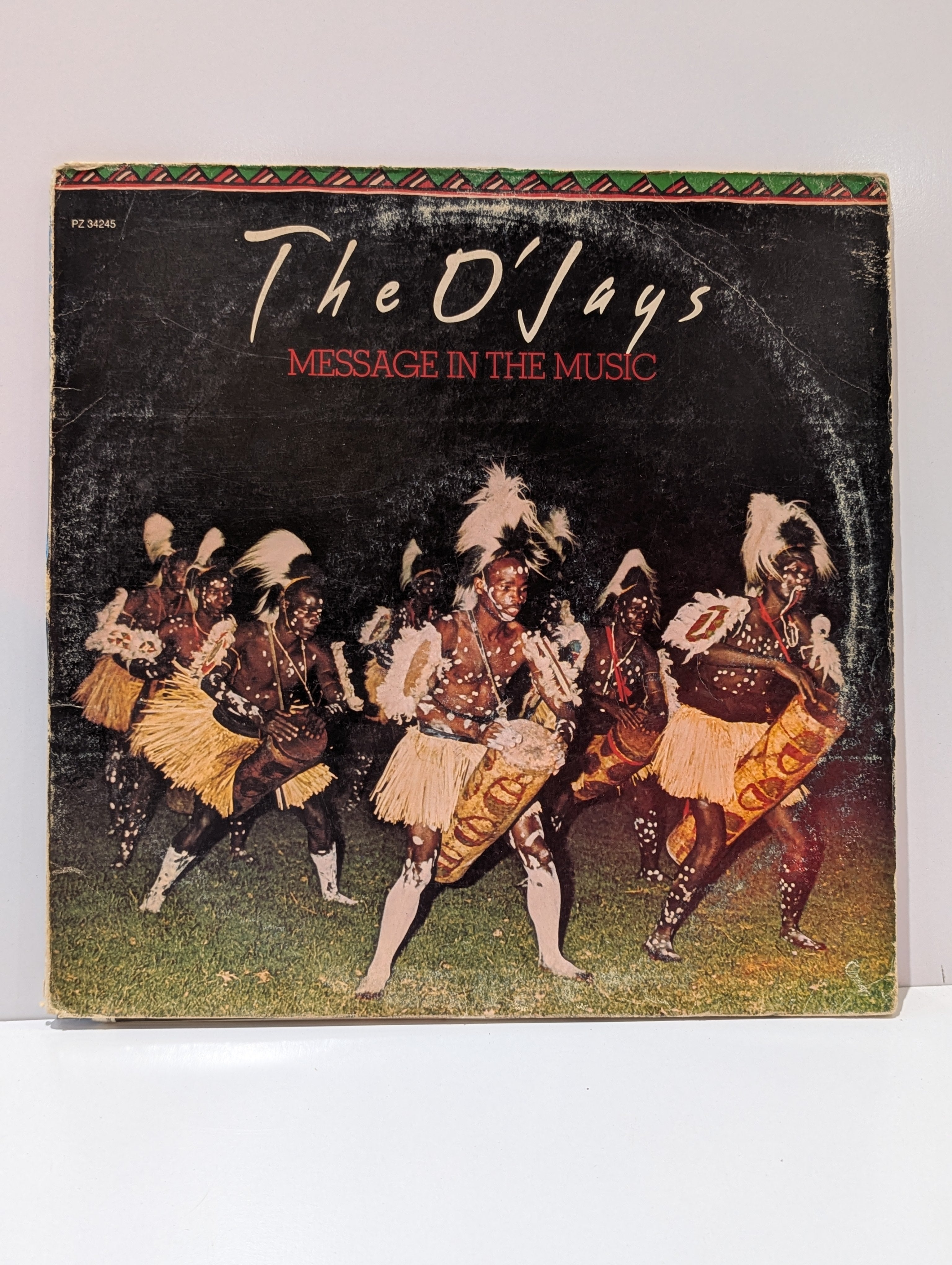 Vintage The O'Jays Message In The Music LP Vinyl Record 1976 Philadelphia Soul Album