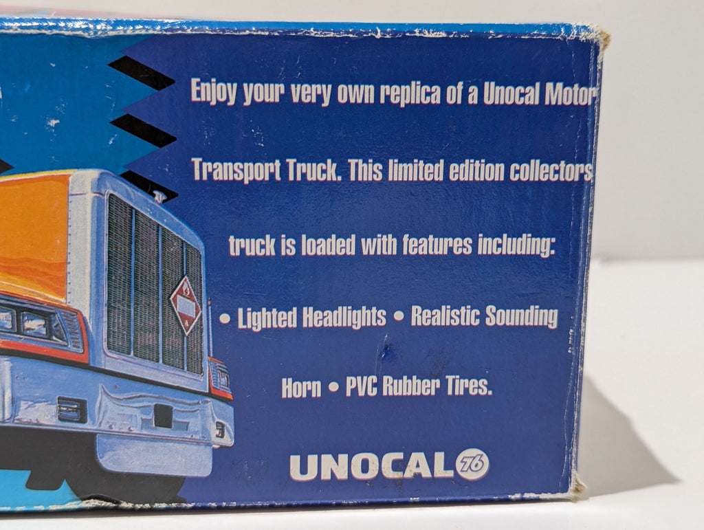 Vintage 1995 Unocal 76 Super Tanker Transport Truck Lighted Sound Toy In Box