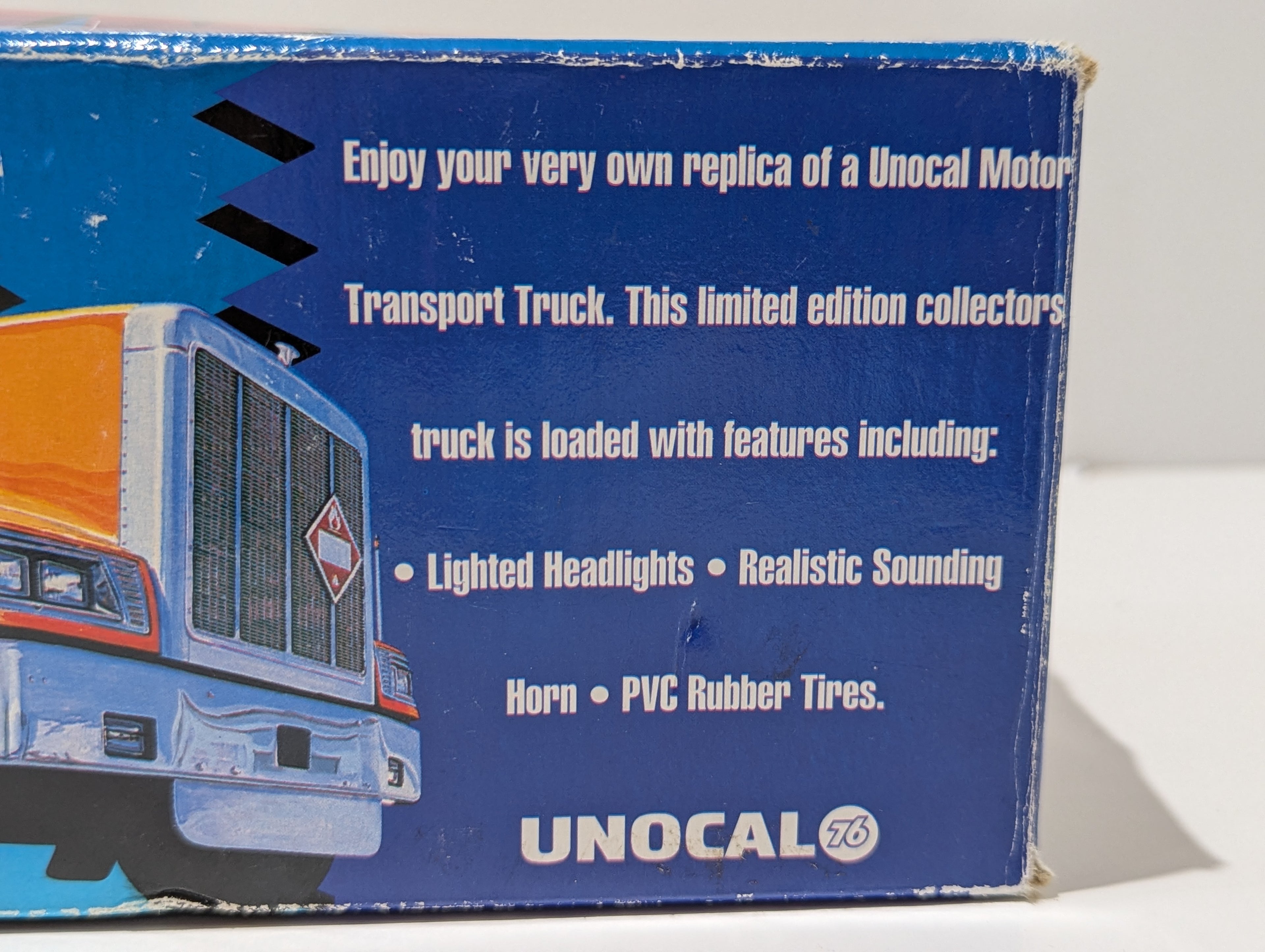 Vintage 1995 Unocal 76 Super Tanker Transport Truck Lighted Sound Toy In Box