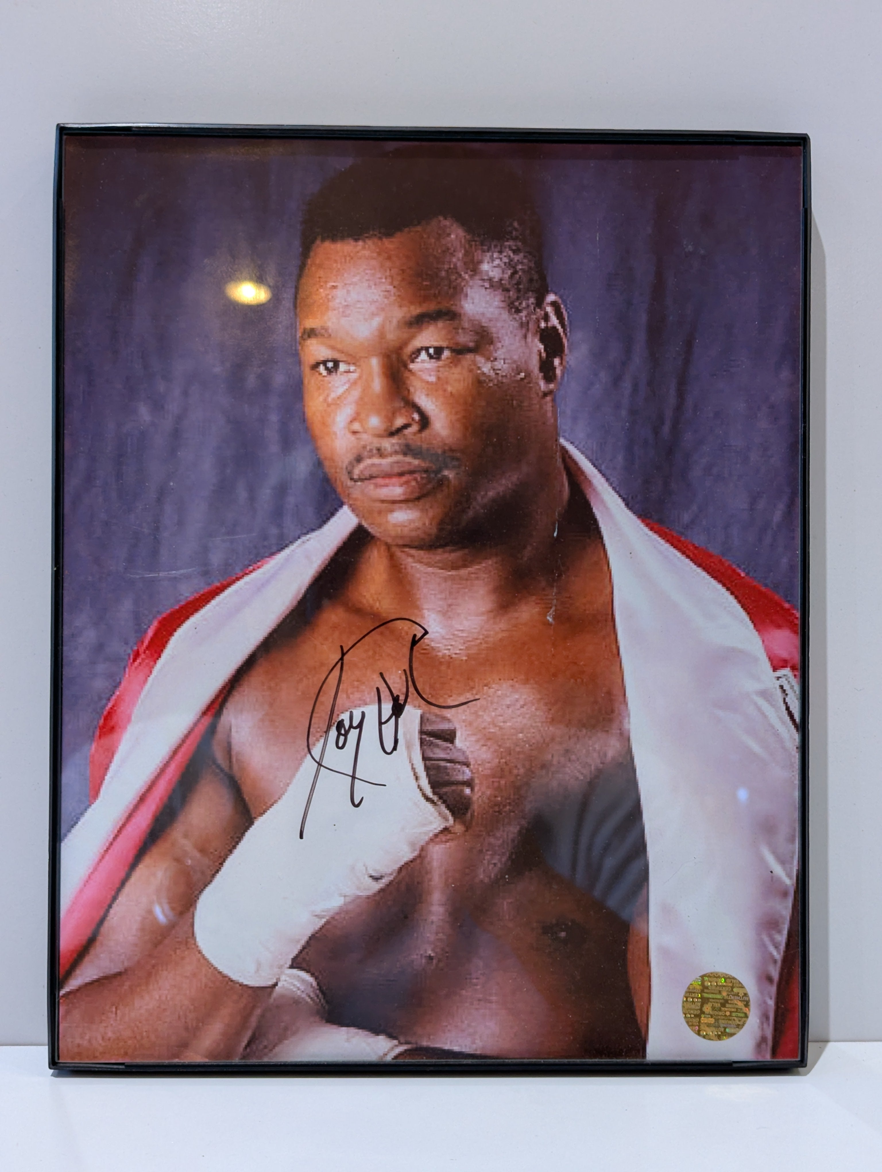 Larry Holmes Signed Autograph 8x10 Framed Boxing Photo COA Sports Memorabilia
