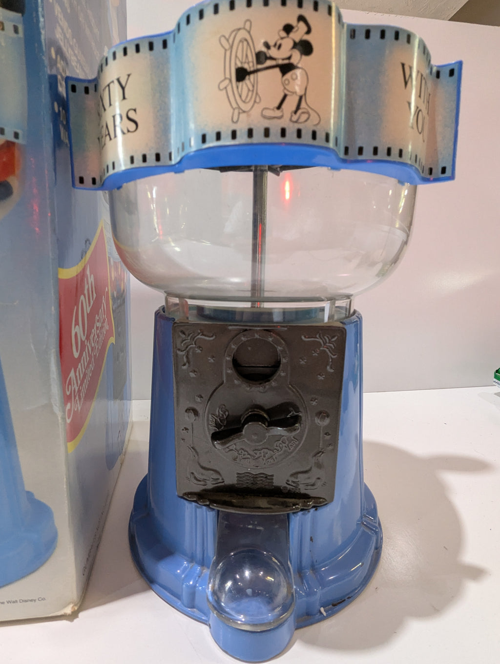 Vintage Disney Mickey Mouse 60th Anniversary Limited Edition Gumball Machine Box