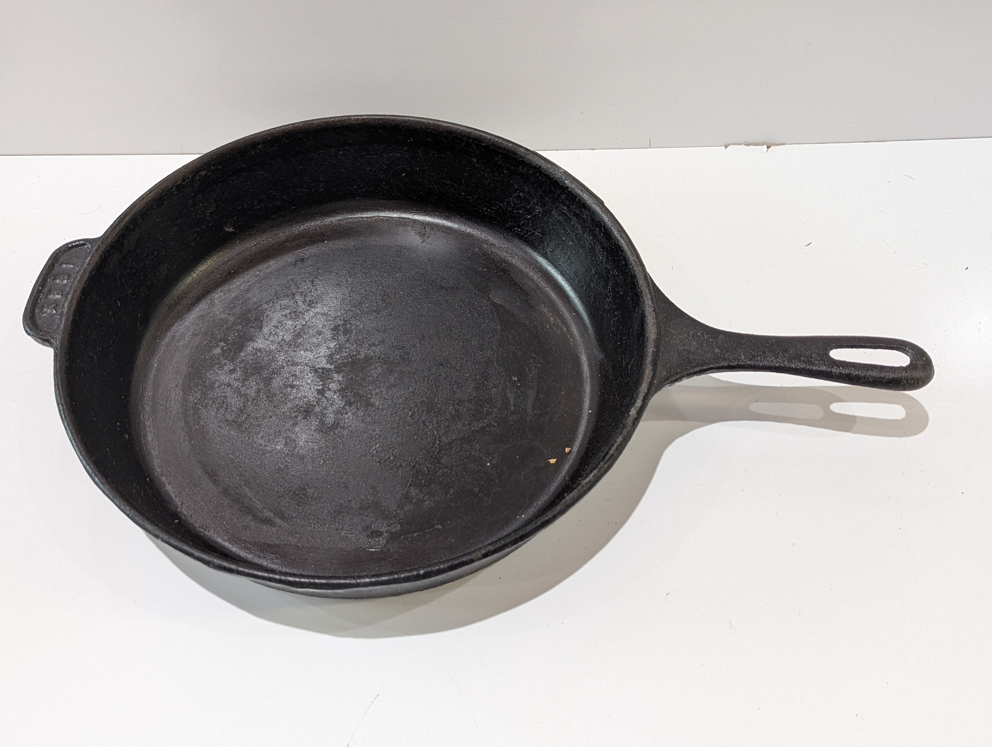 Vintage 1881 American Cookware 12" Cast Iron Skillet Steamboat Logo Made In USA