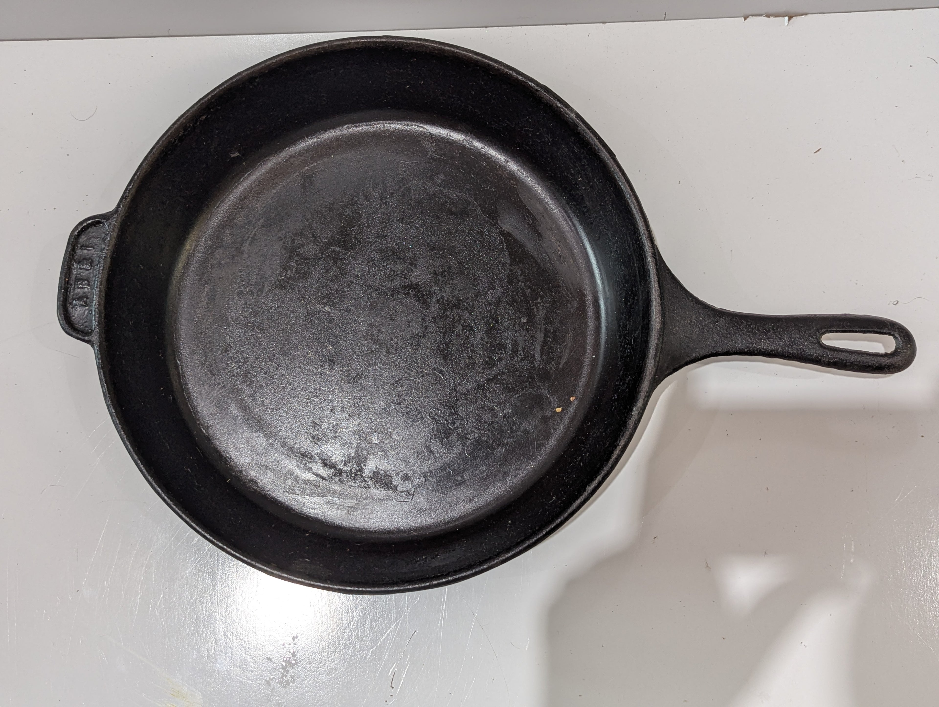 Vintage 1881 American Cookware 12" Cast Iron Skillet Steamboat Logo Made In USA