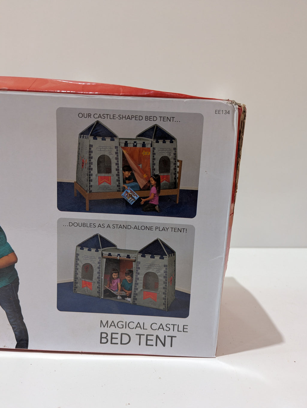 Lakeshore Learn & Play Magical Castle Bed Tent Twin Mattress Play Tent EE134