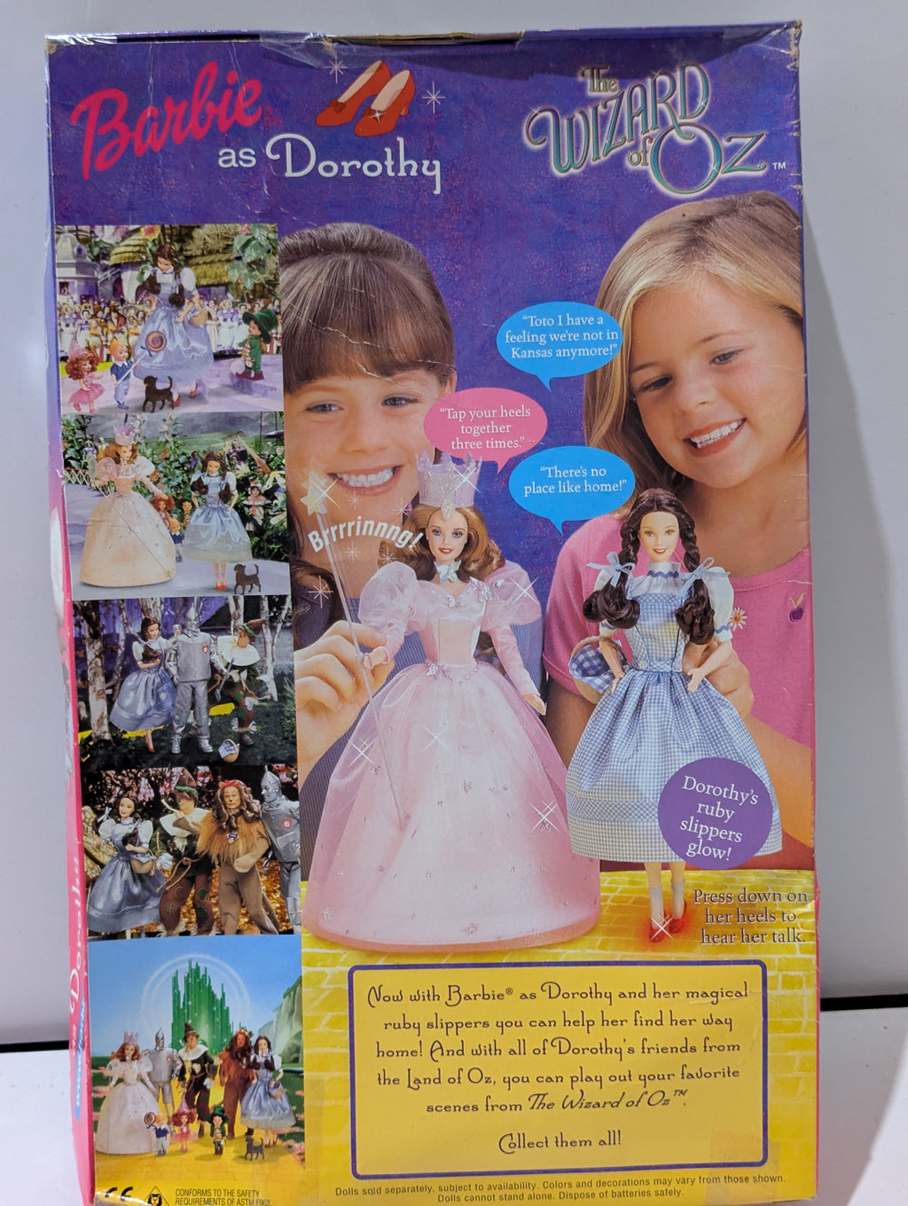 Barbie As Dorothy The Wizard Of Oz Talking Doll Mattel NRFB Collector Display
