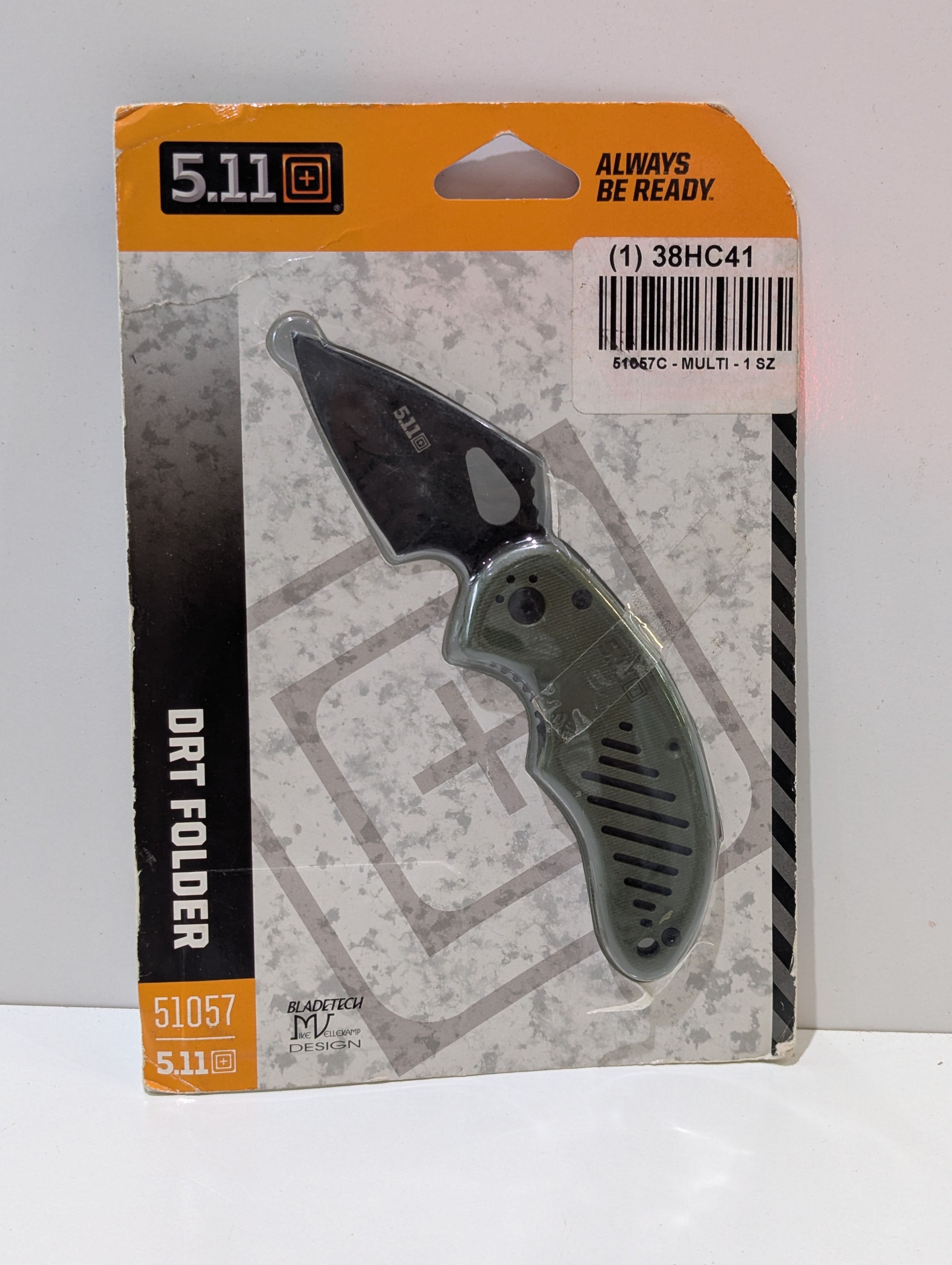 5.11 Tactical 51057C DRT Folder Folding Knife Black Oxide Blade New Sealed Pack
