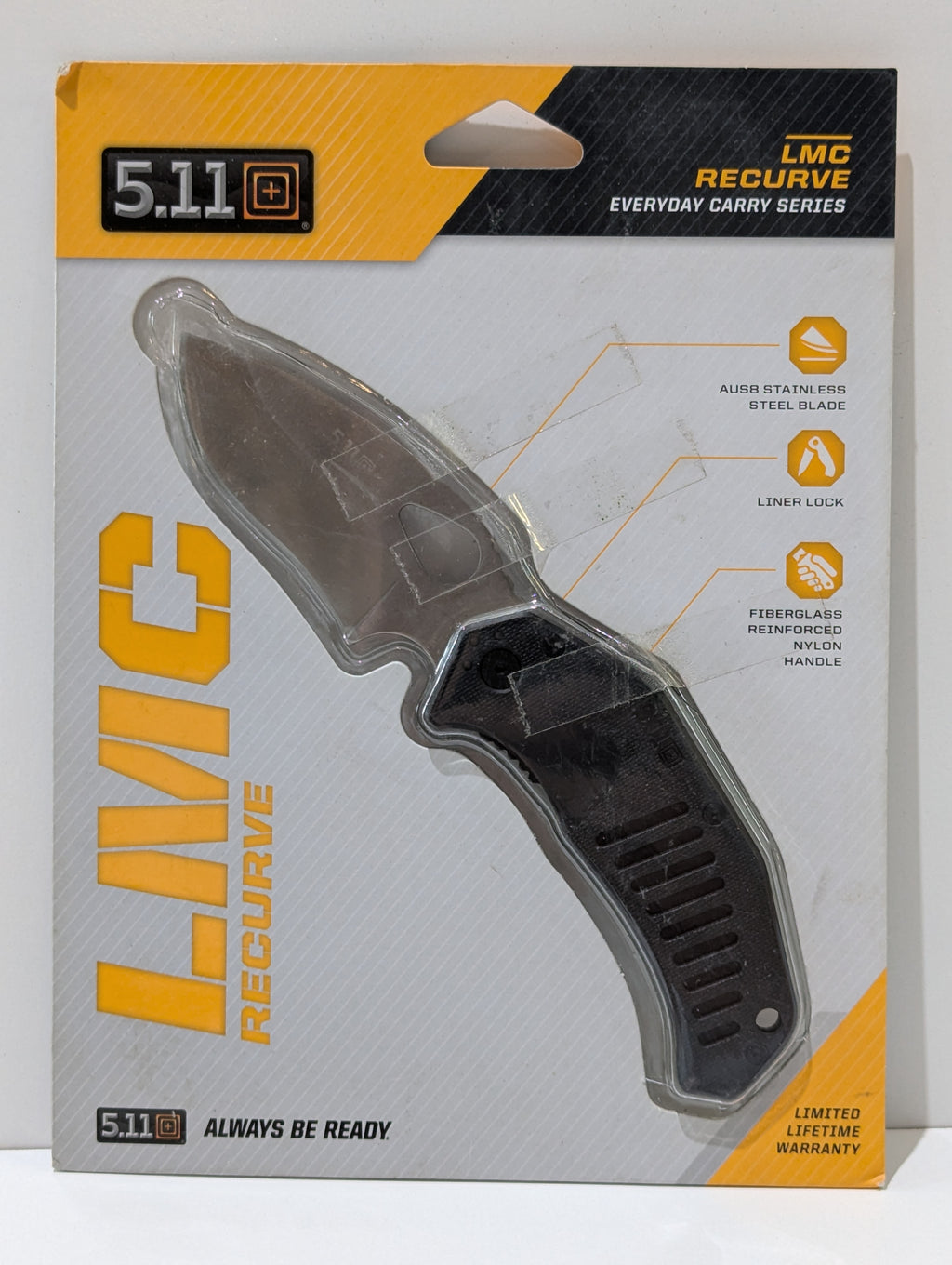5.11 Tactical LMC Recurve Everyday Carry Series AUS8 Folding Knife New Sealed