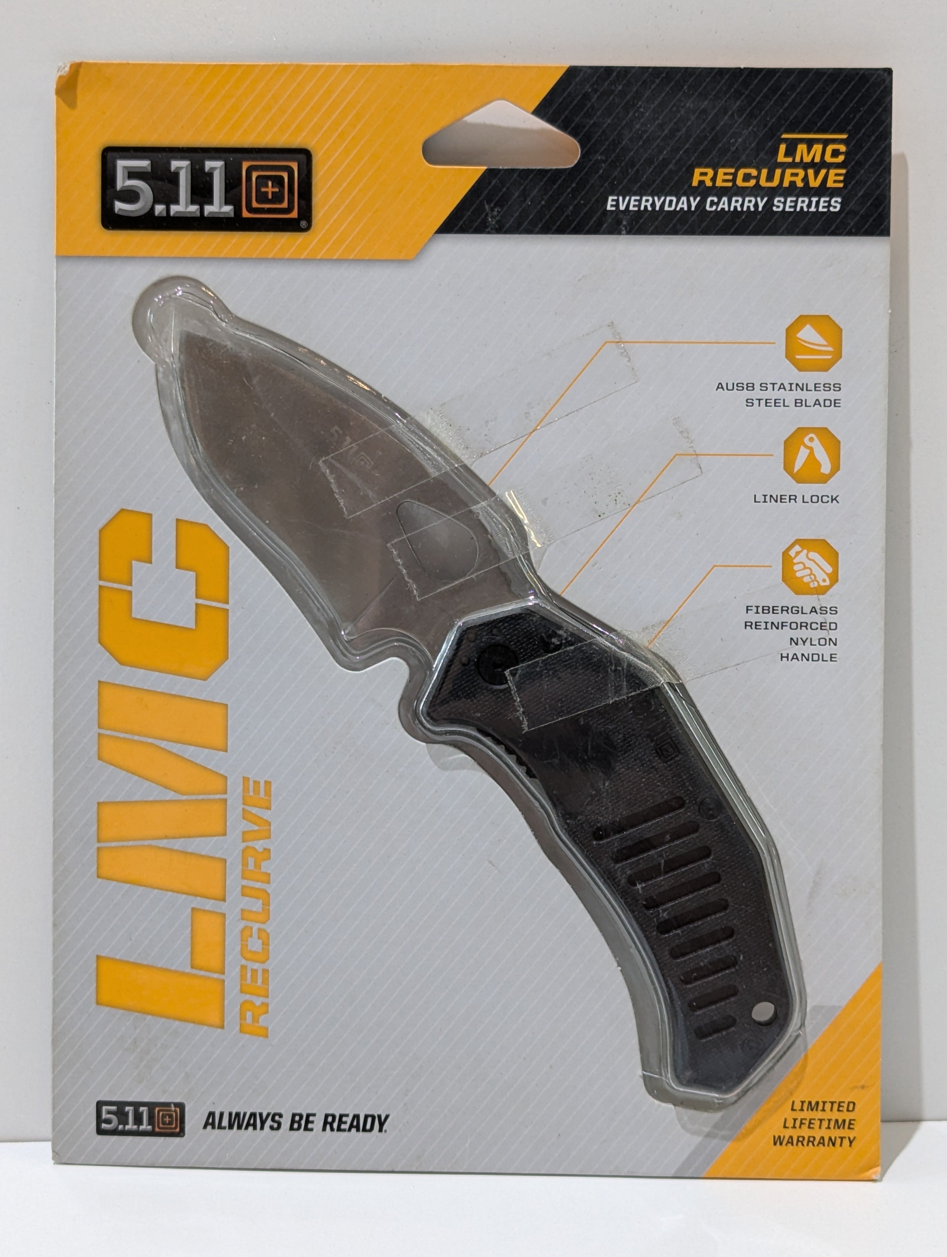5.11 Tactical LMC Recurve Everyday Carry Series AUS8 Folding Knife New Sealed