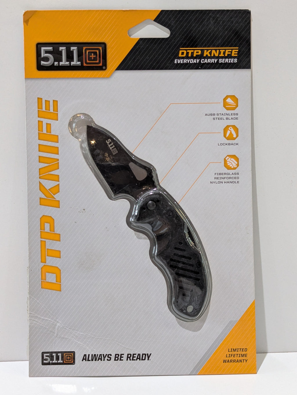 5.11 Tactical DTP Knife 51115C Everyday Carry Series AUS8 Folding Knife Sealed