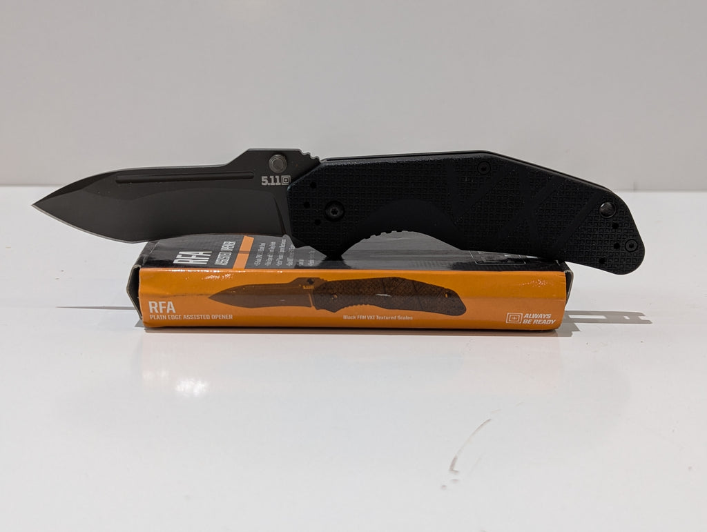 5.11 Tactical RFA Plain Edge Assisted Opener 51094 CPM S30V Folding Knife Boxed