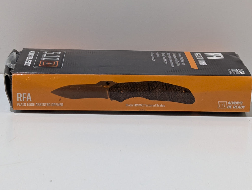 5.11 Tactical RFA Plain Edge Assisted Opener 51094 CPM S30V Folding Knife Boxed
