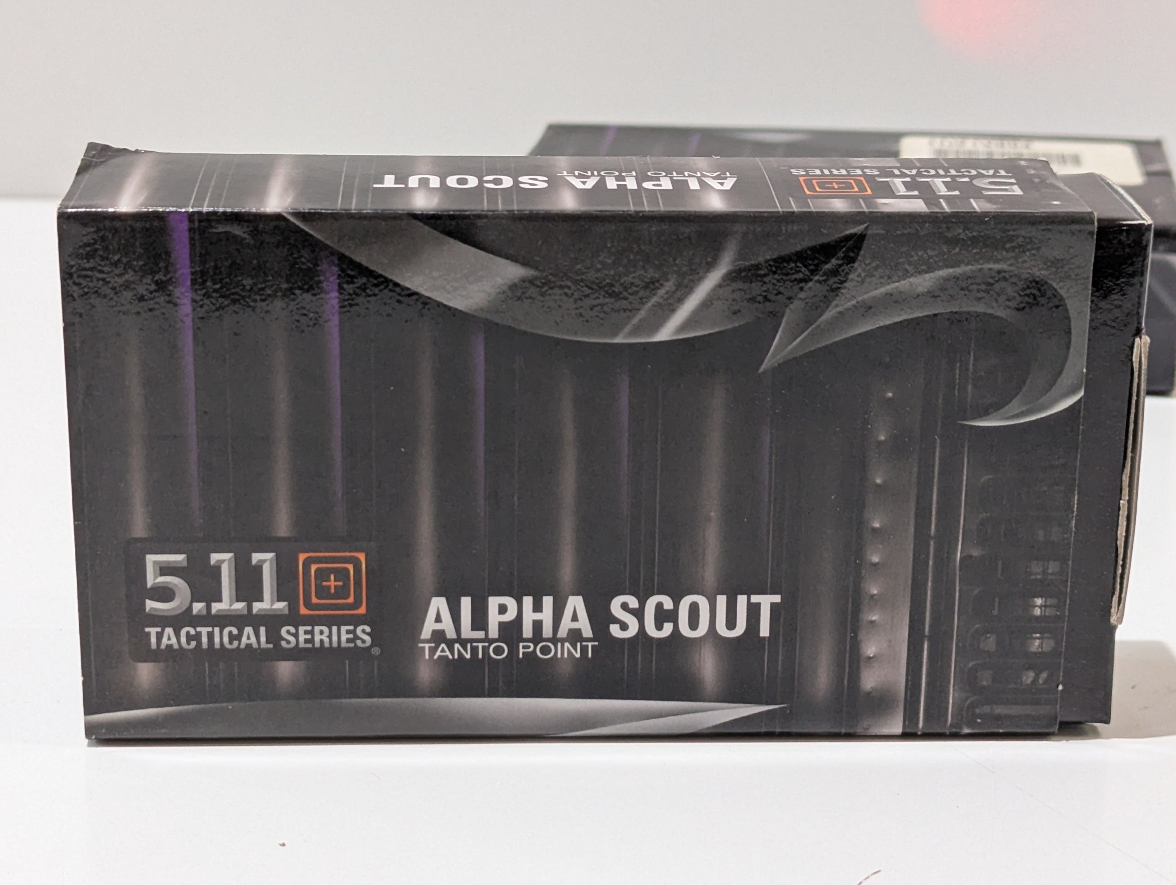 5.11 Tactical Alpha Scout Tanto Point Folding Knife Black Tactical Series Boxed