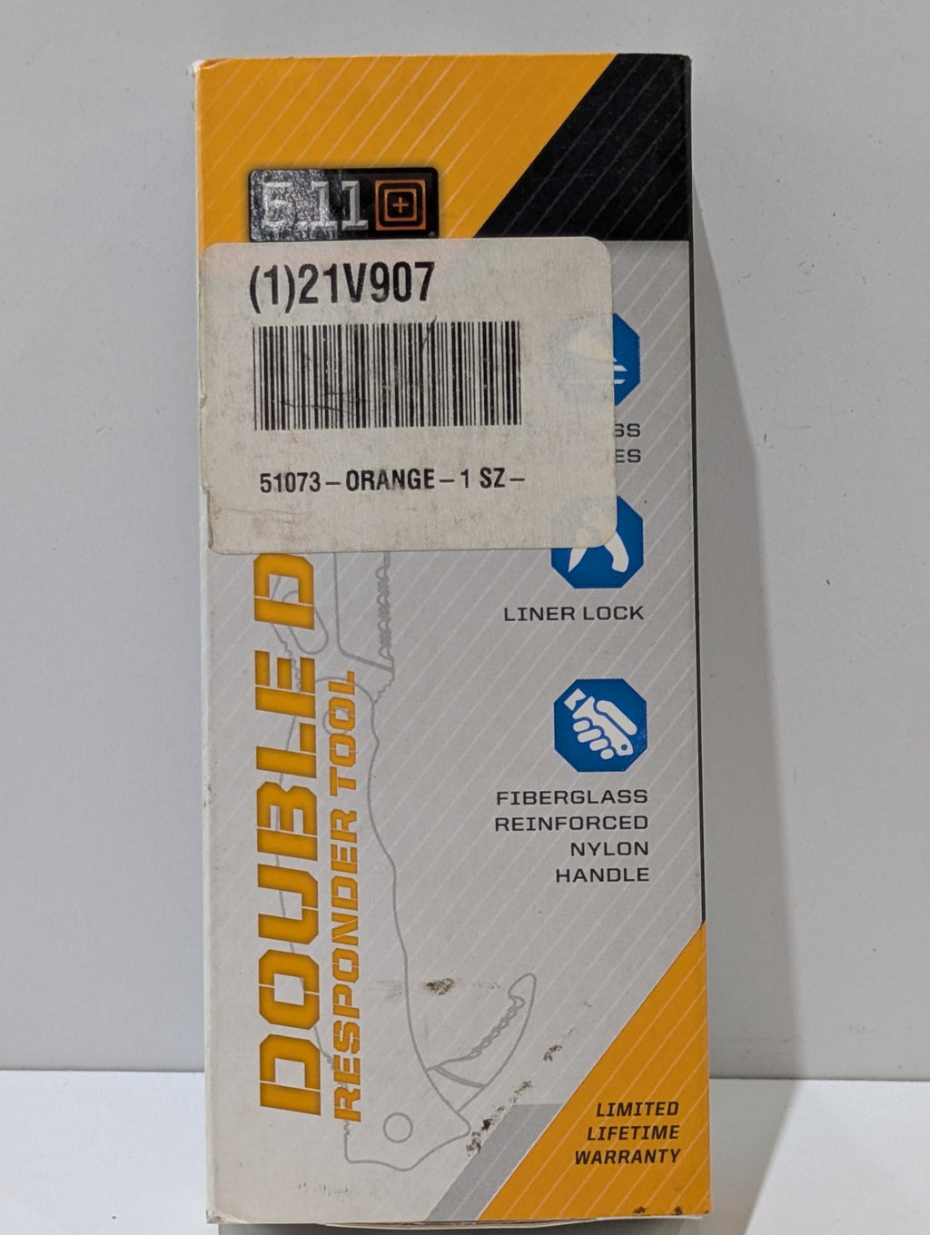 5.11 Tactical Double Duty Responder Tool 51073 Orange Folding Rescue Tool Boxed