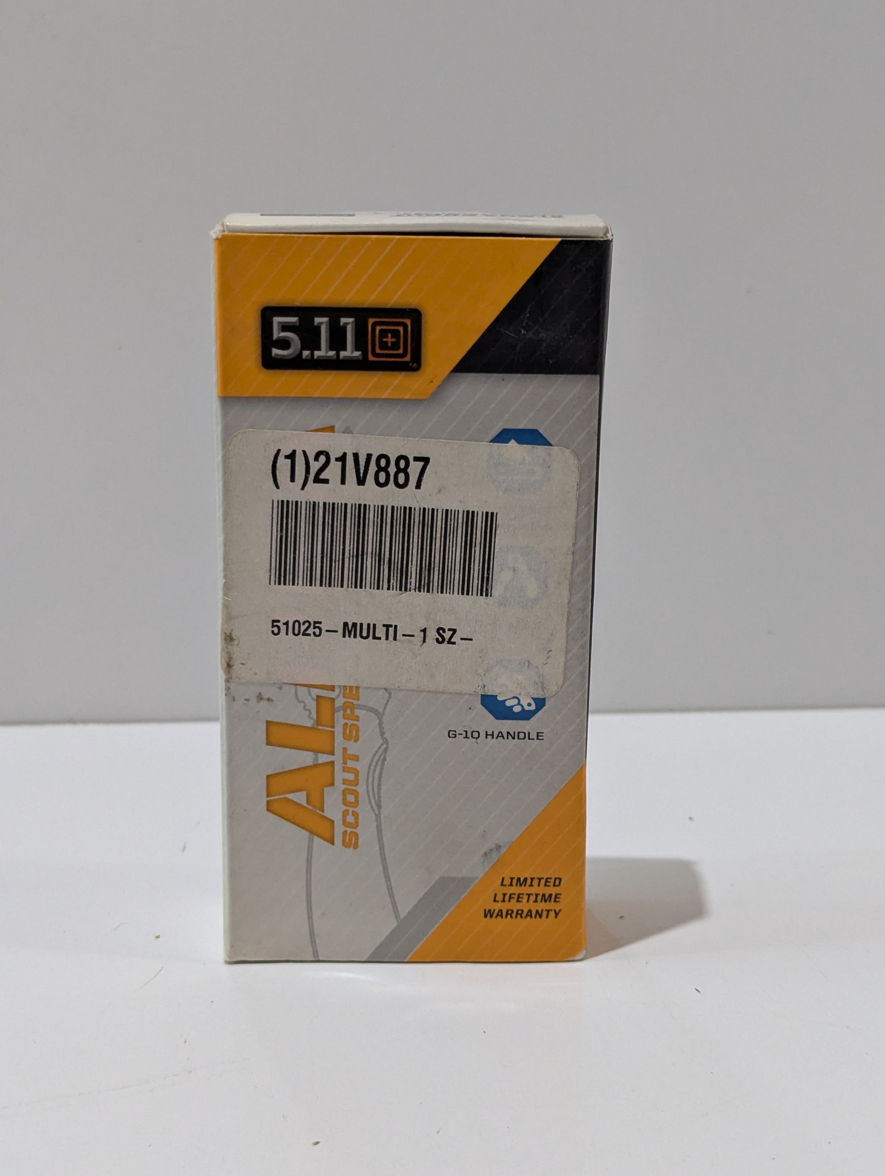 5.11 Tactical Alpha Scout Spear Point Folding Knife Model 51025 G-10 Handle Boxed