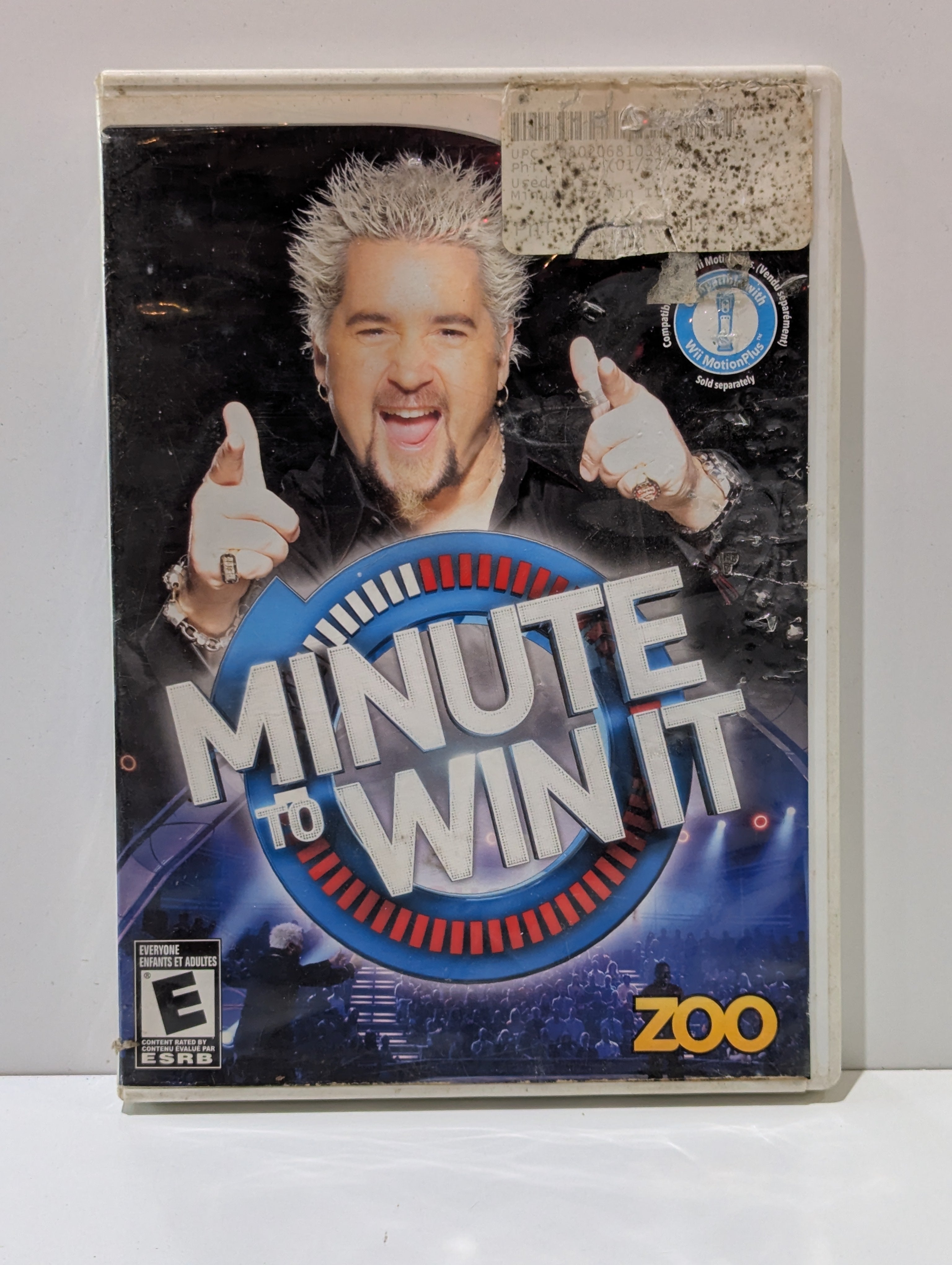 Minute To Win It Nintendo Wii Video Game Complete Party Family Challenge Guy Fieri