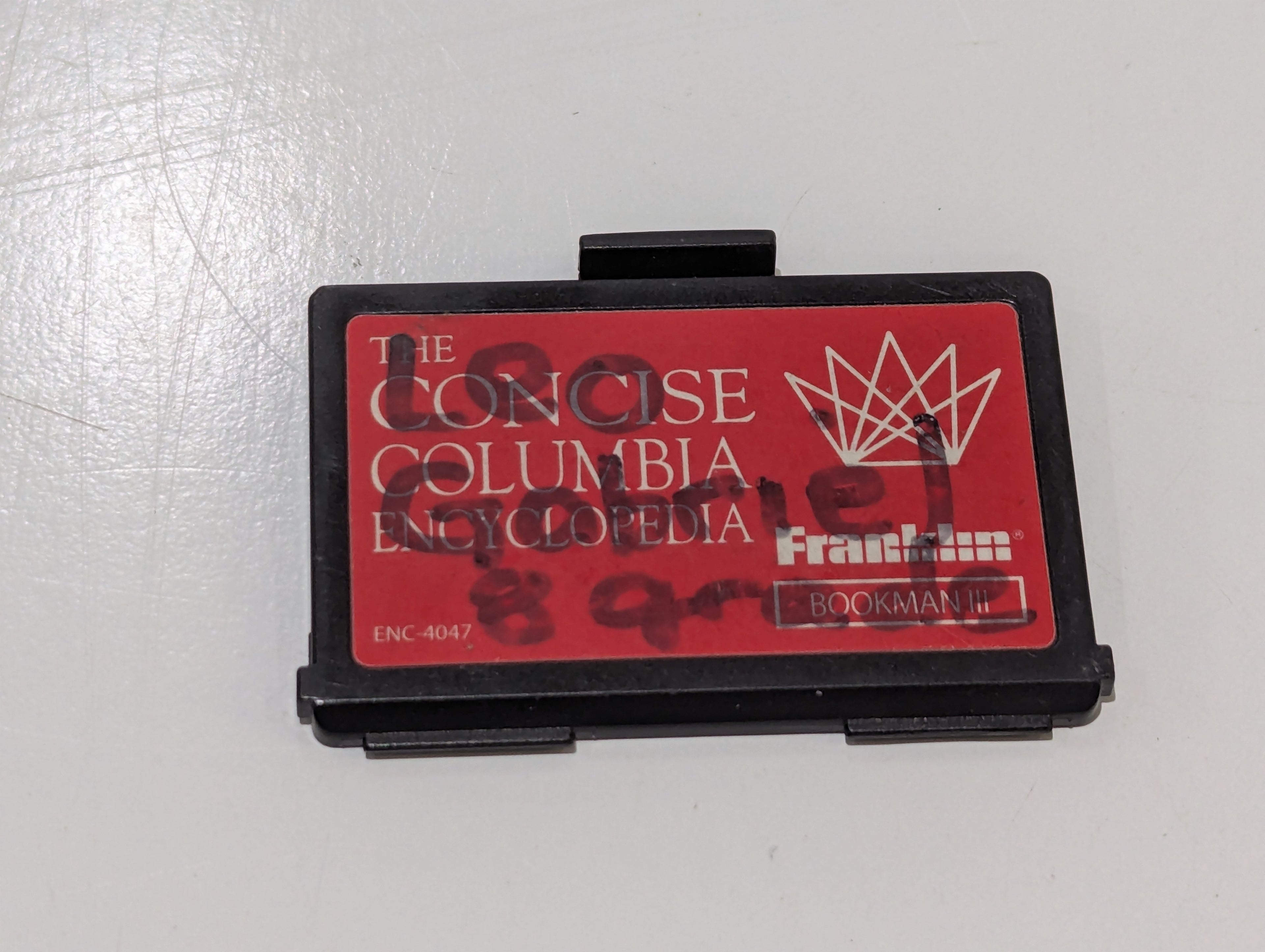 Franklin Bookman III The Concise Columbia Encyclopedia ENC-4047 Electronic Book Cartridge
