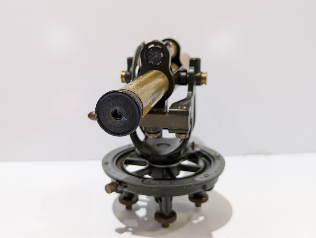 Vintage Craftsman Tools Surveyor Transit Level Brass Scope With Wood Case USA
