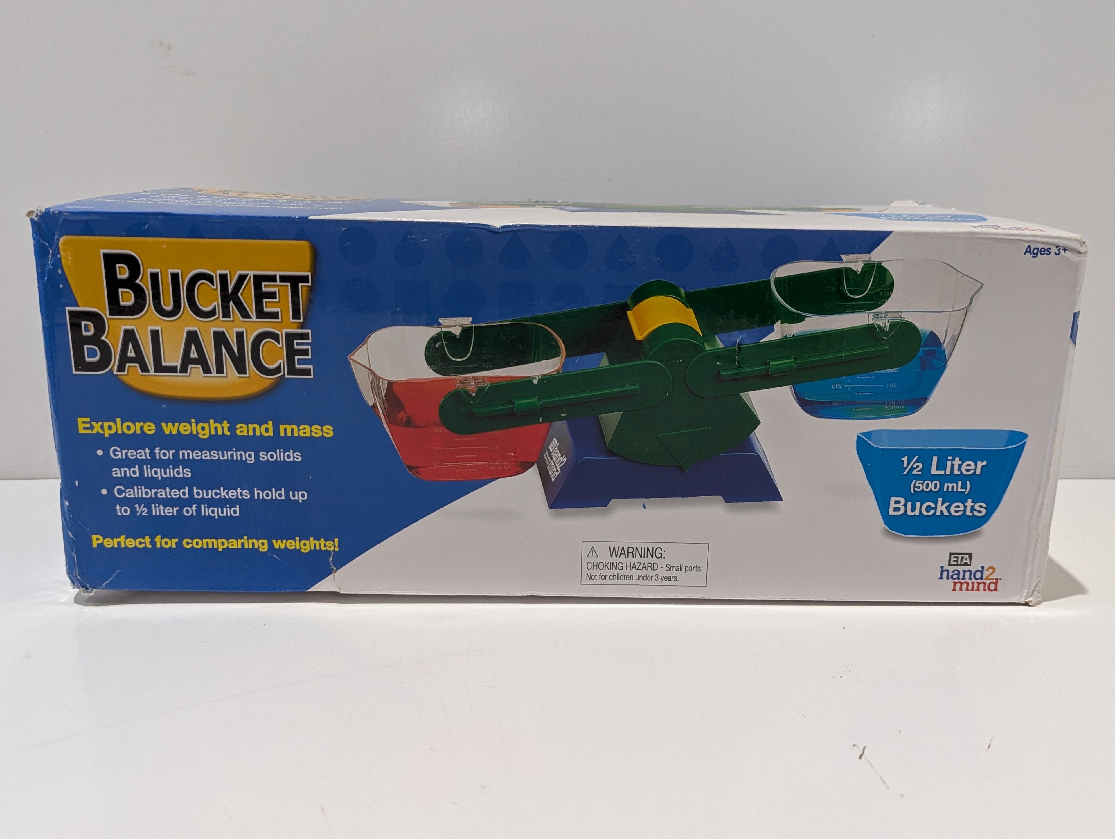 ETA Hand2Mind Bucket Balance Science Classroom Measuring Scale 500mL Educational Toy
