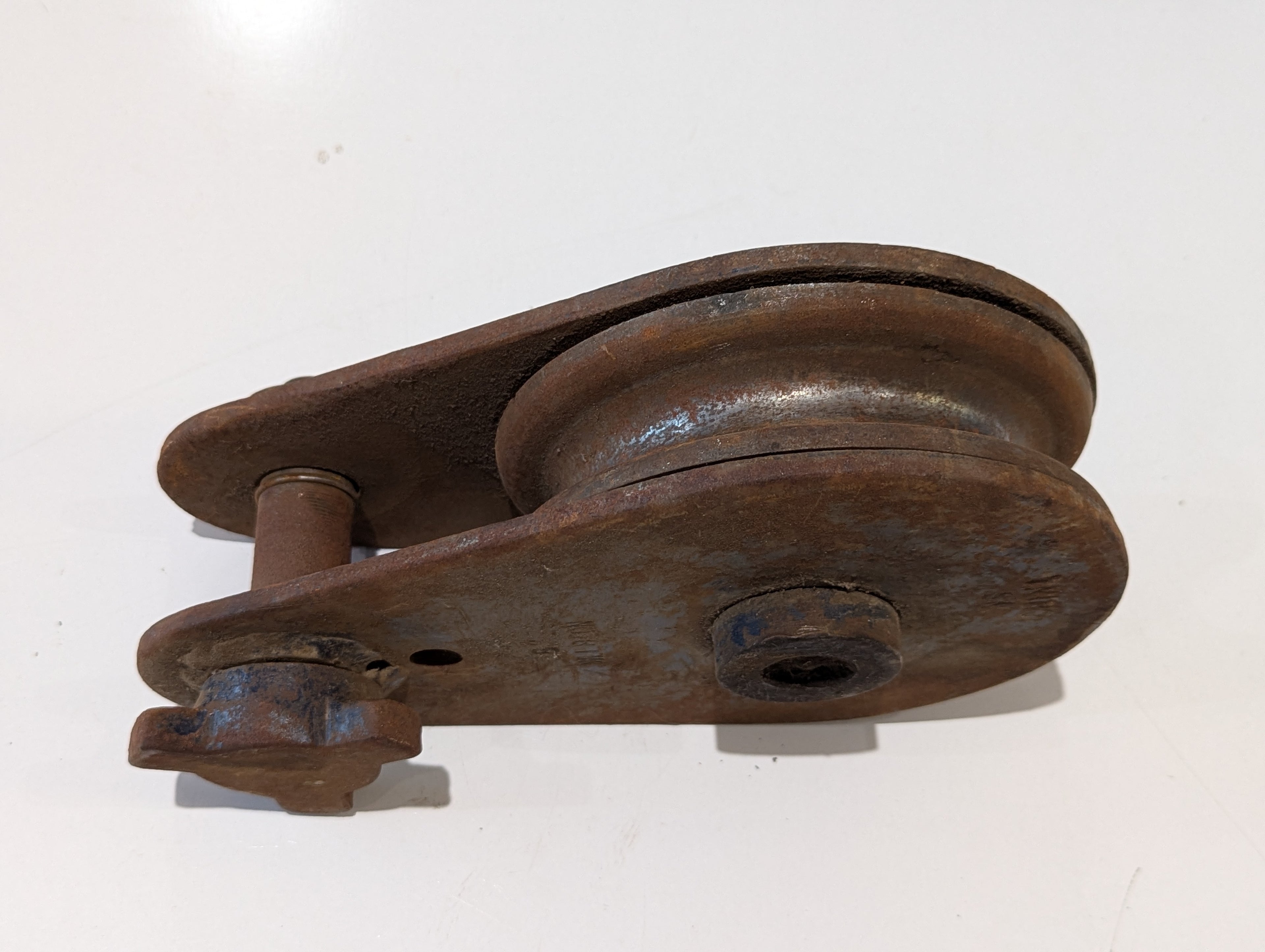 Vintage McKissick 5 Inch Steel Snatch Block Pulley Rigging Logging Towing Sheave