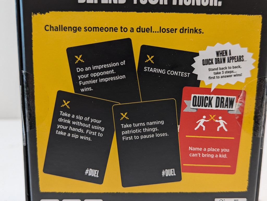 Duel A Drinking Game Hydration Edition DSS Games Complete Party Card Game 21+