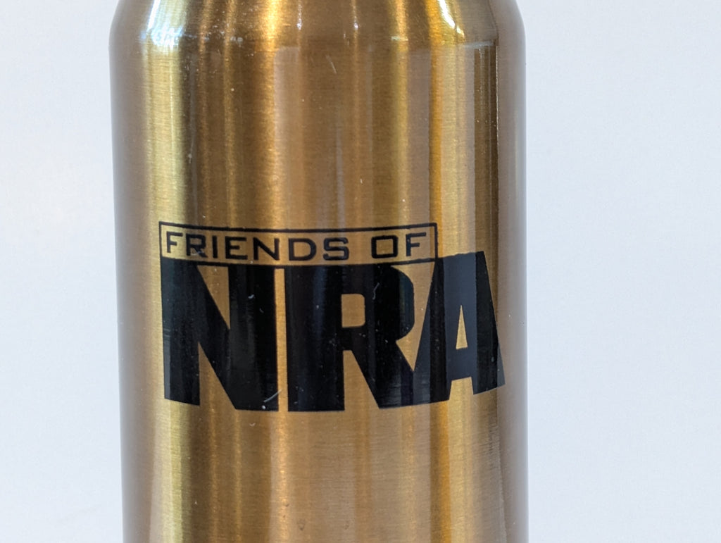 Friends Of NRA Bullet Shaped Stainless Steel Vacuum Insulated Travel Thermos Flask