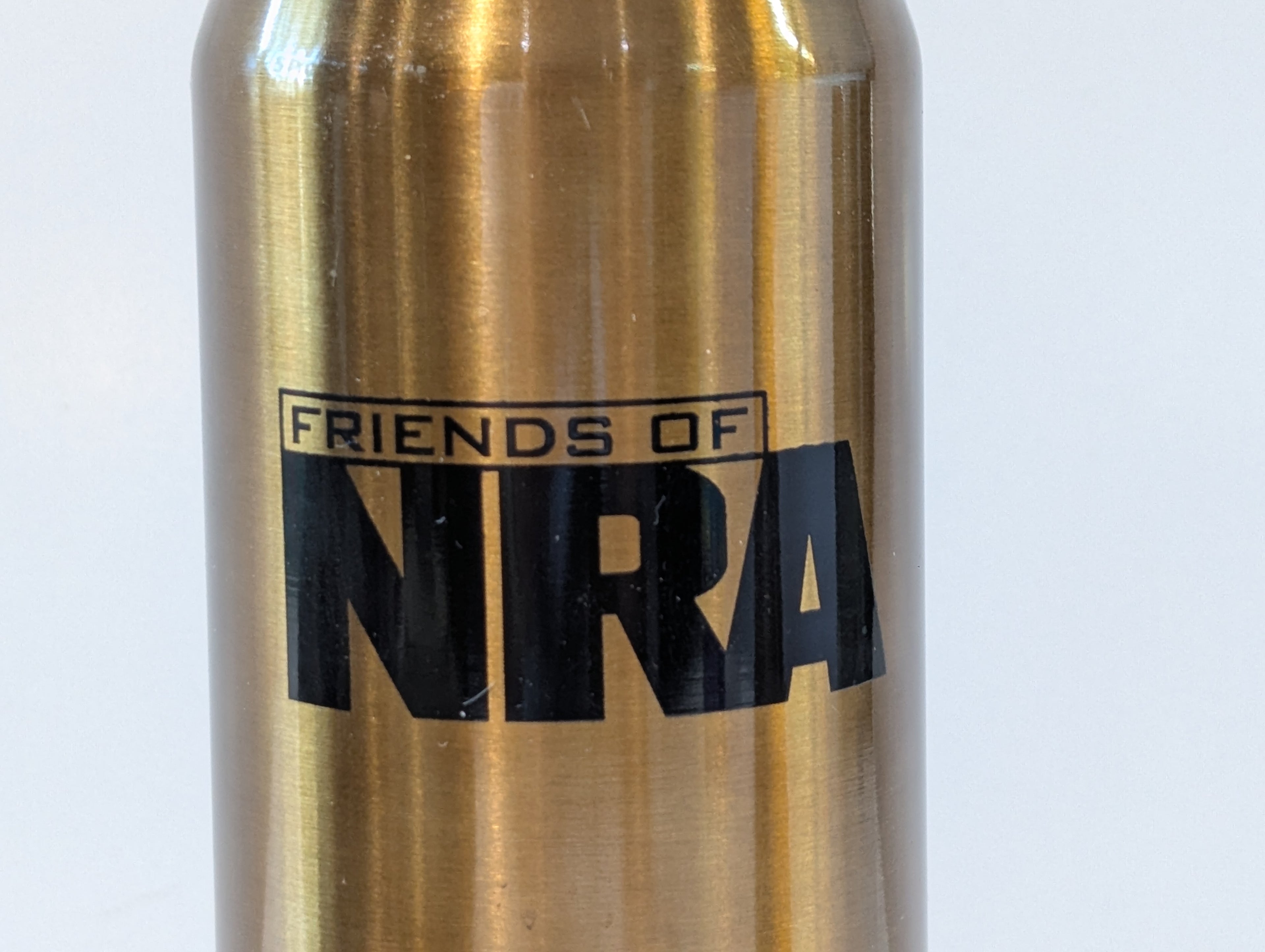 Friends Of NRA Bullet Shaped Stainless Steel Vacuum Insulated Travel Thermos Flask