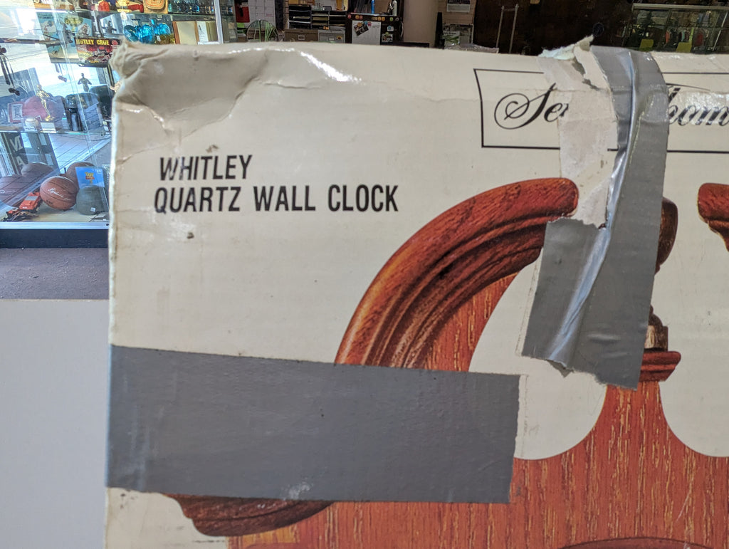 Vintage Seth Thomas Whitley Quartz Wall Clock WOK 7080-H Westminster Ave Maria Oak