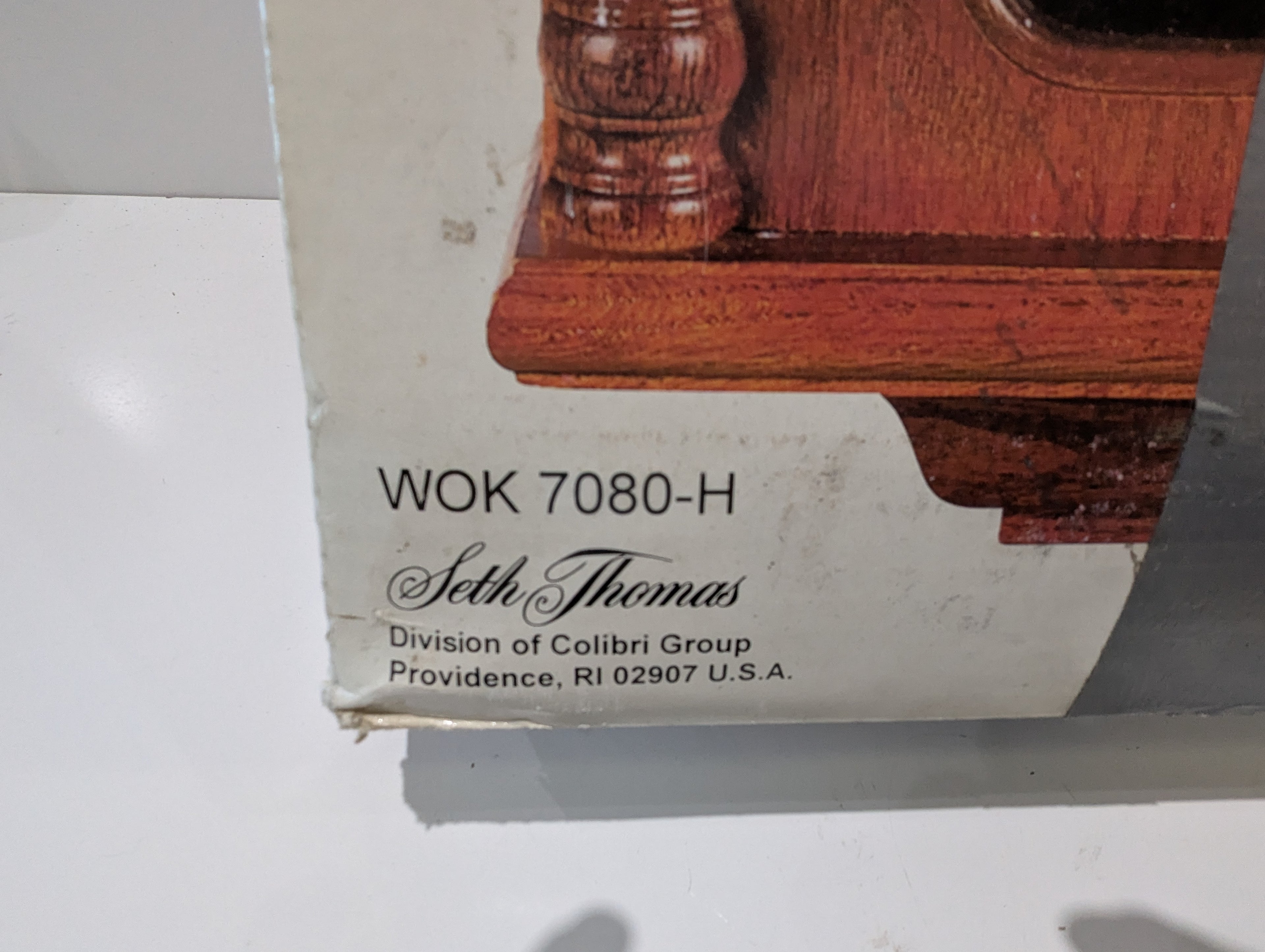 Vintage Seth Thomas Whitley Quartz Wall Clock WOK 7080-H Westminster Ave Maria Oak