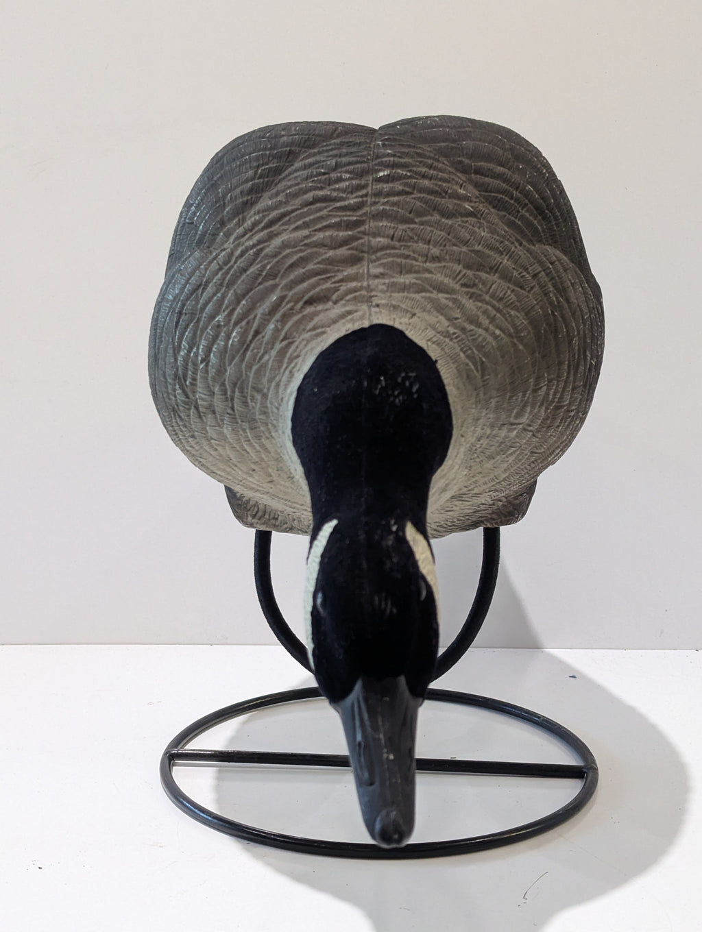 Canada Goose Hunting Decoy With Metal Display Stand Realistic Field Decoy Decor