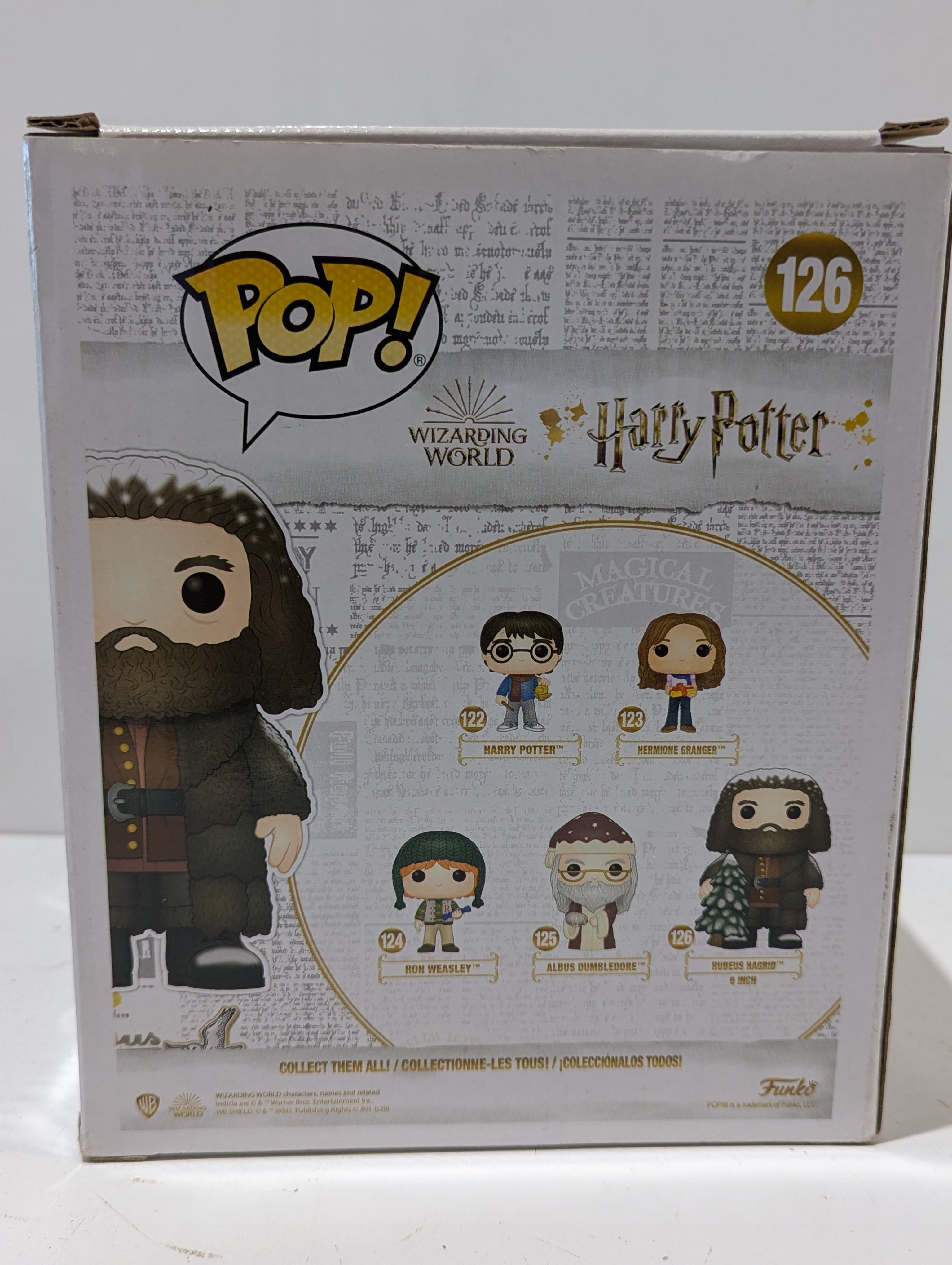 Funko Pop! Rubeus Hagrid #126 Harry Potter Wizarding World 6 Inch Vinyl Figure