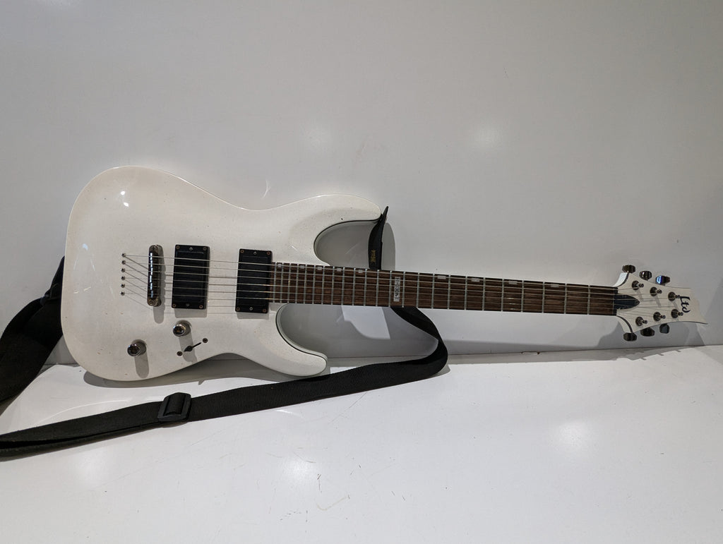 ESP LTD H-330NT White Electric Guitar EMG Pickups Indonesia IW11070897 Strap
