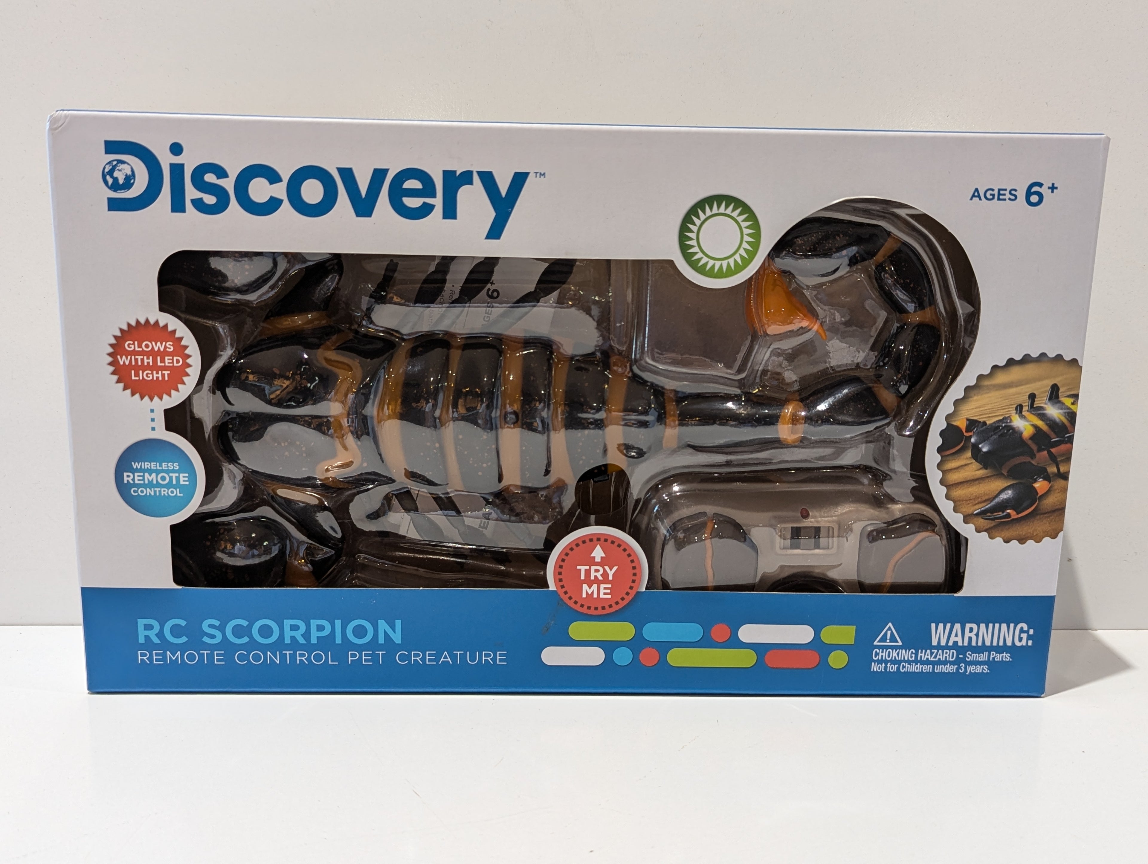 Discovery RC Scorpion Remote Control Pet Creature LED Light Wireless Toy Ages 6+