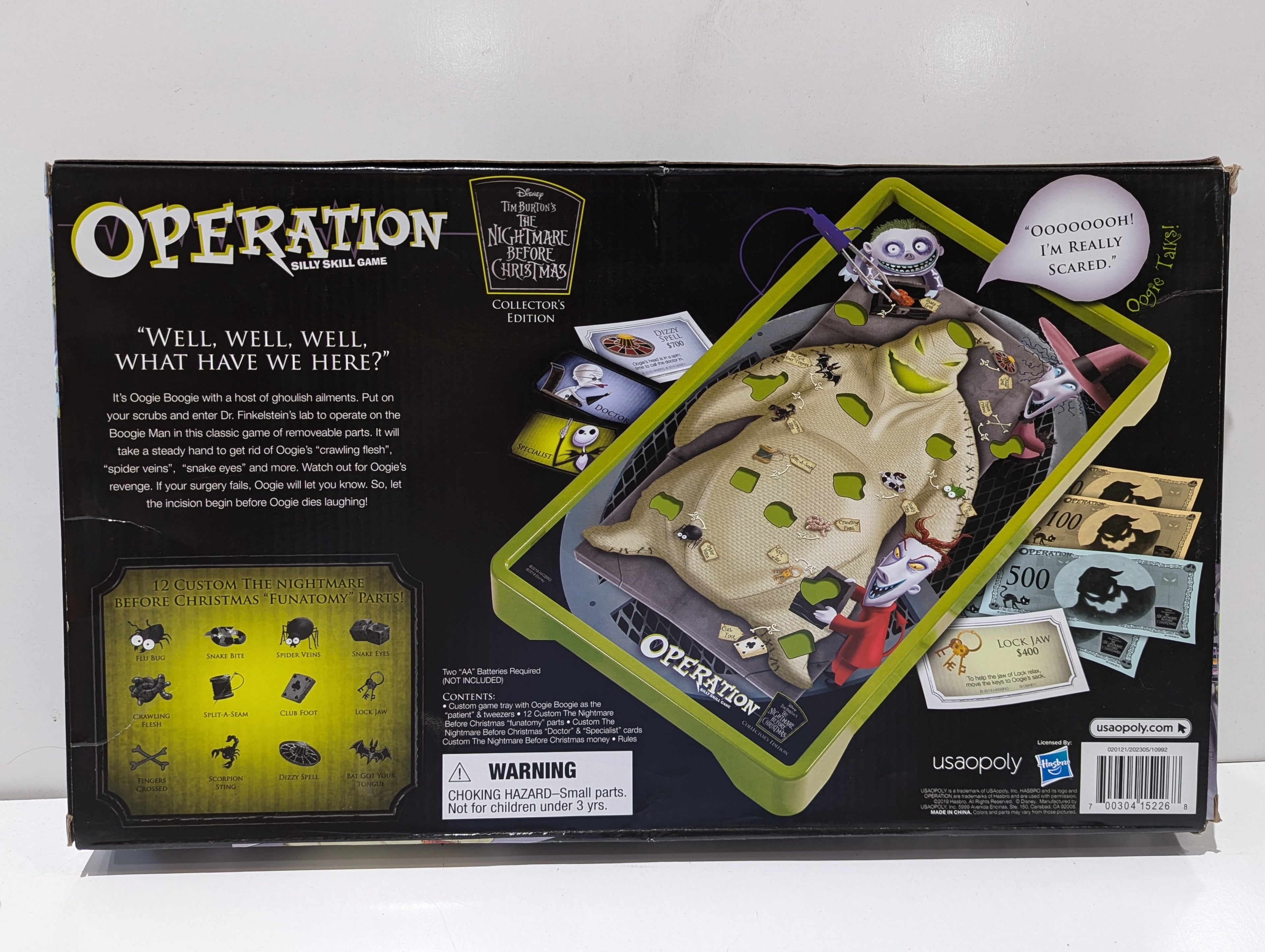 Disney Tim Burton's The Nightmare Before Christmas Operation Collector's Edition Board Game