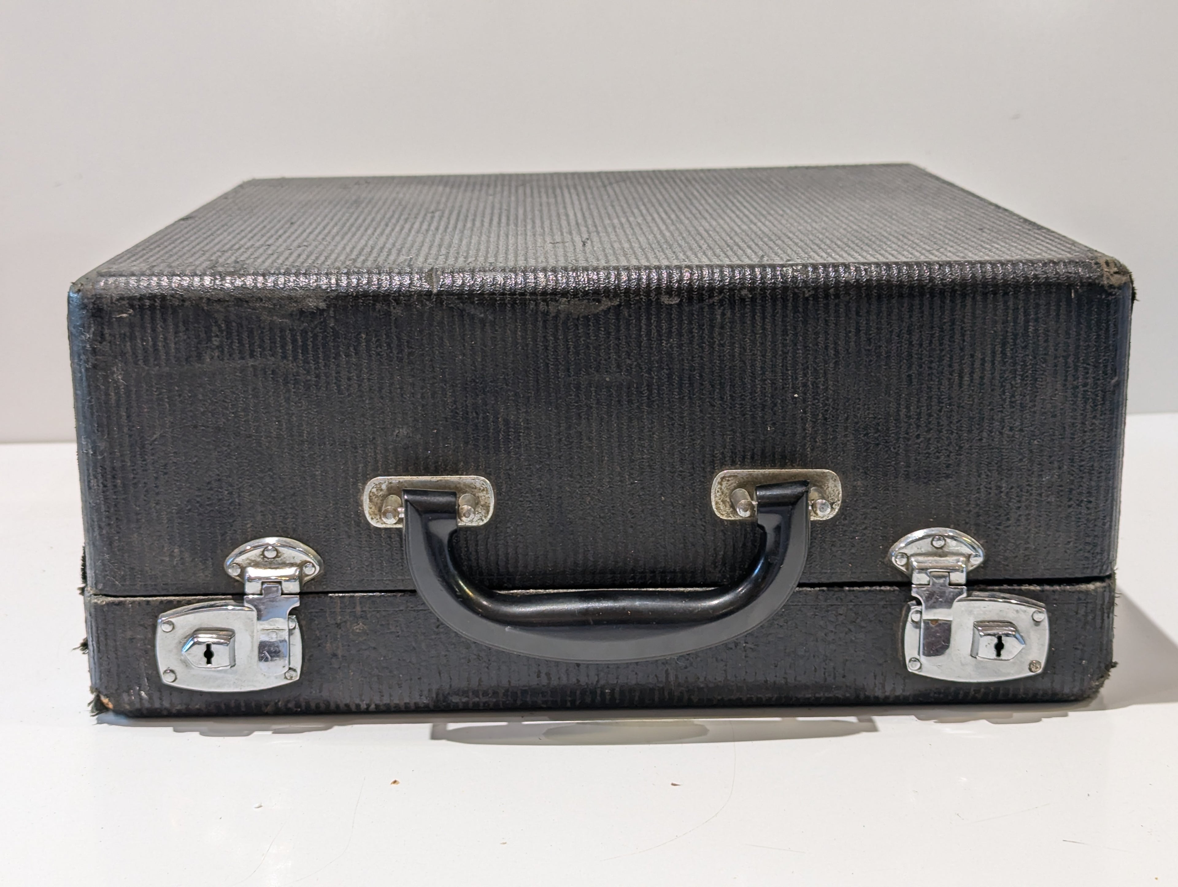 Vintage Corona Sterling Portable Manual Typewriter With Carry Case Black USA
