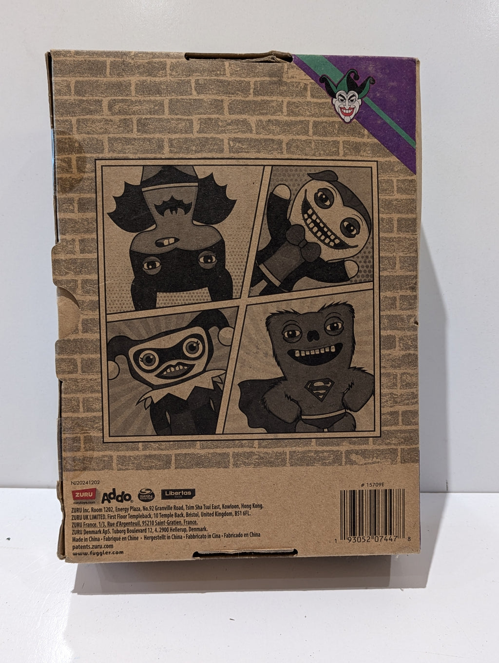 DC X ZURU Fuggler The Joker Funny Ugly Monster Plush Toy New In Box Sealed