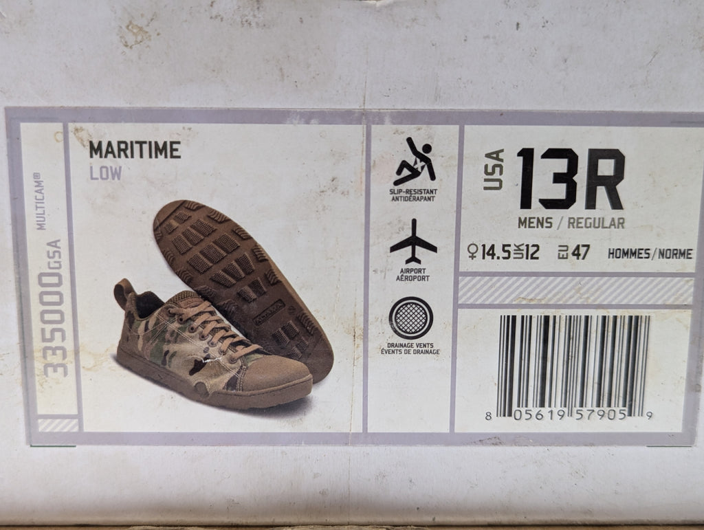 Altama Maritime Low Multicam Tactical Shoes Men's Size 13R 335000GSA Combat New
