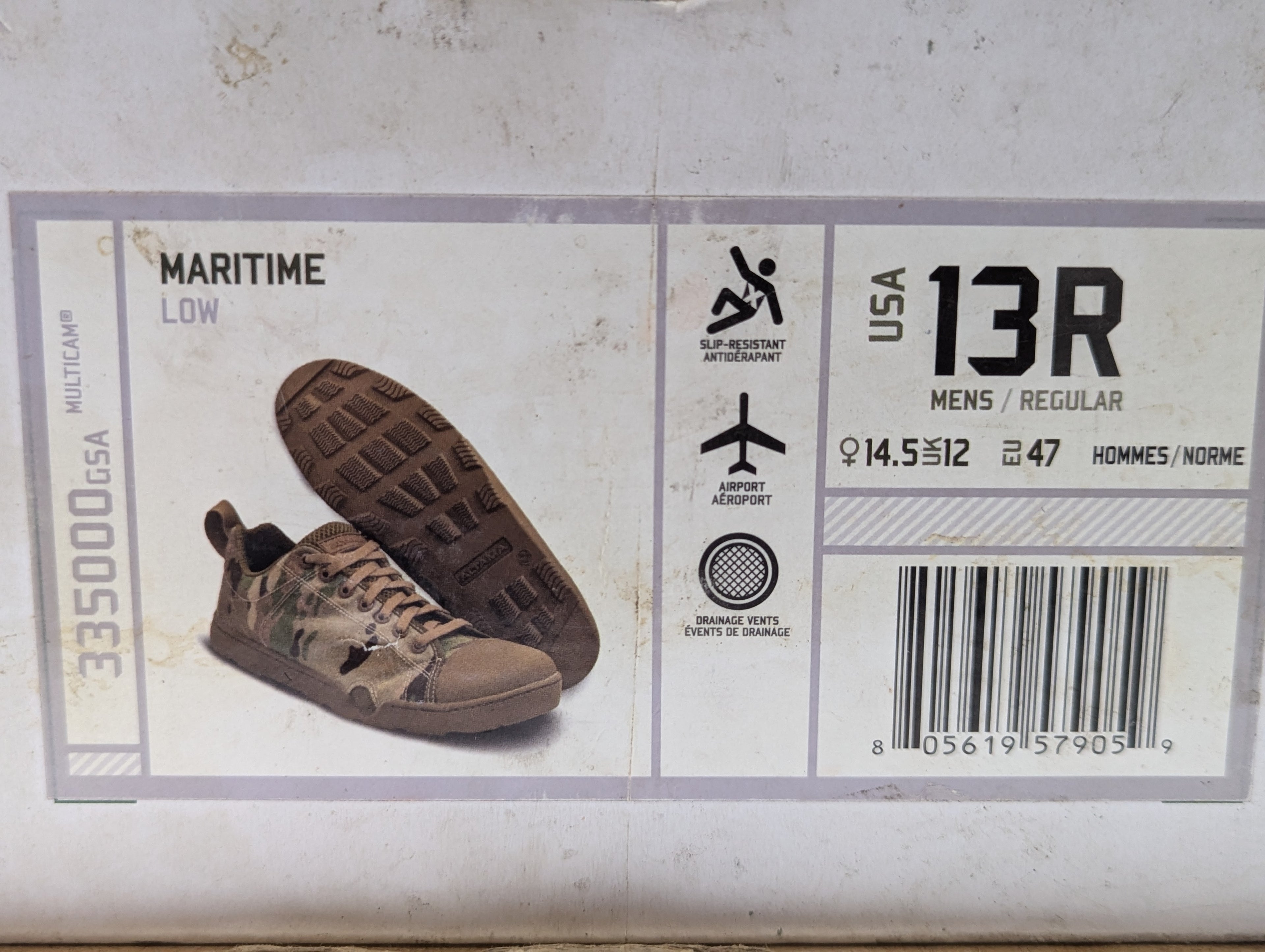 Altama Maritime Low Multicam Tactical Shoes Men's Size 13R 335000GSA Combat New