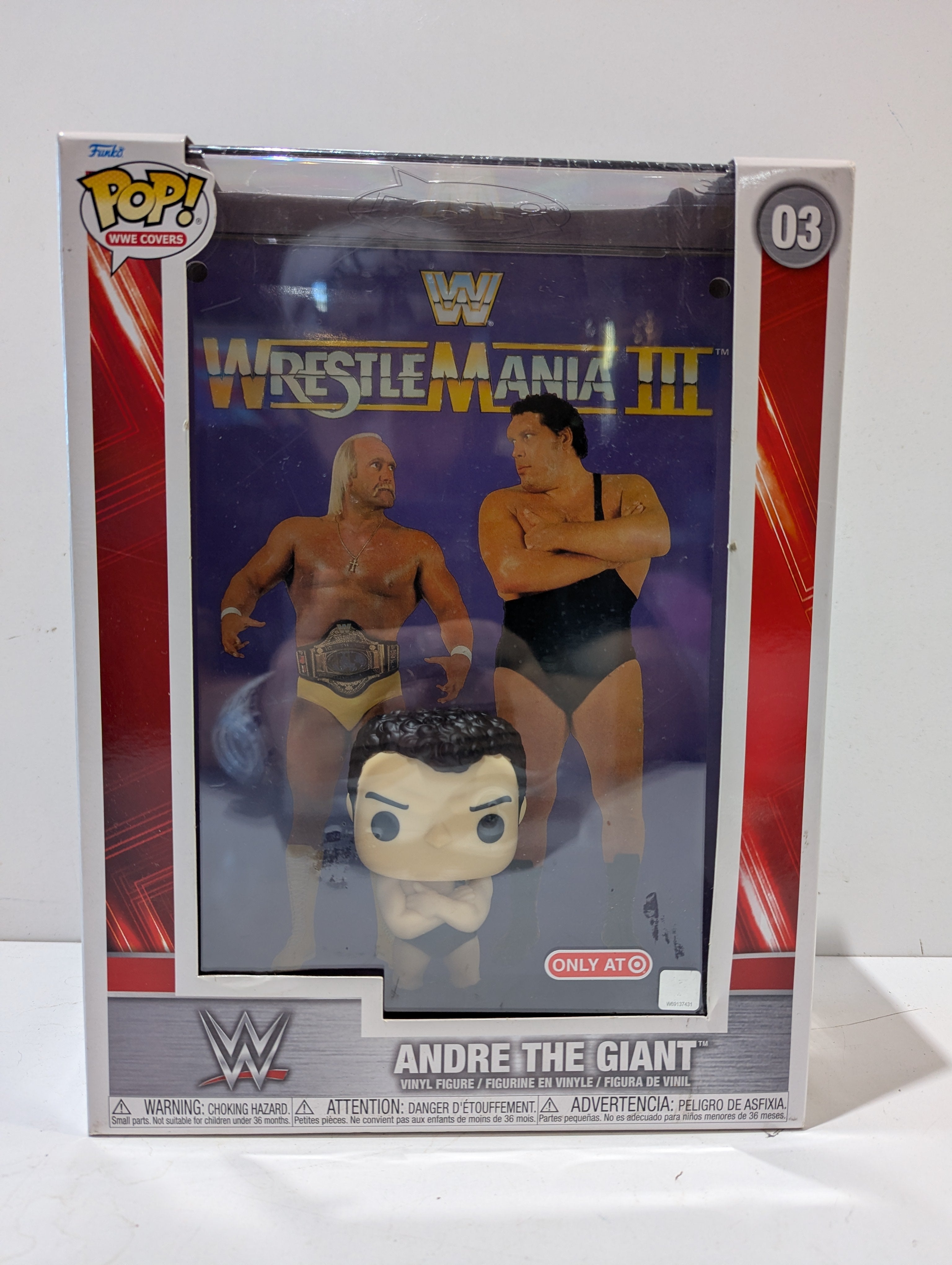 Funko Pop! WWE Covers 03 Andre The Giant WrestleMania III Target Exclusive Vinyl
