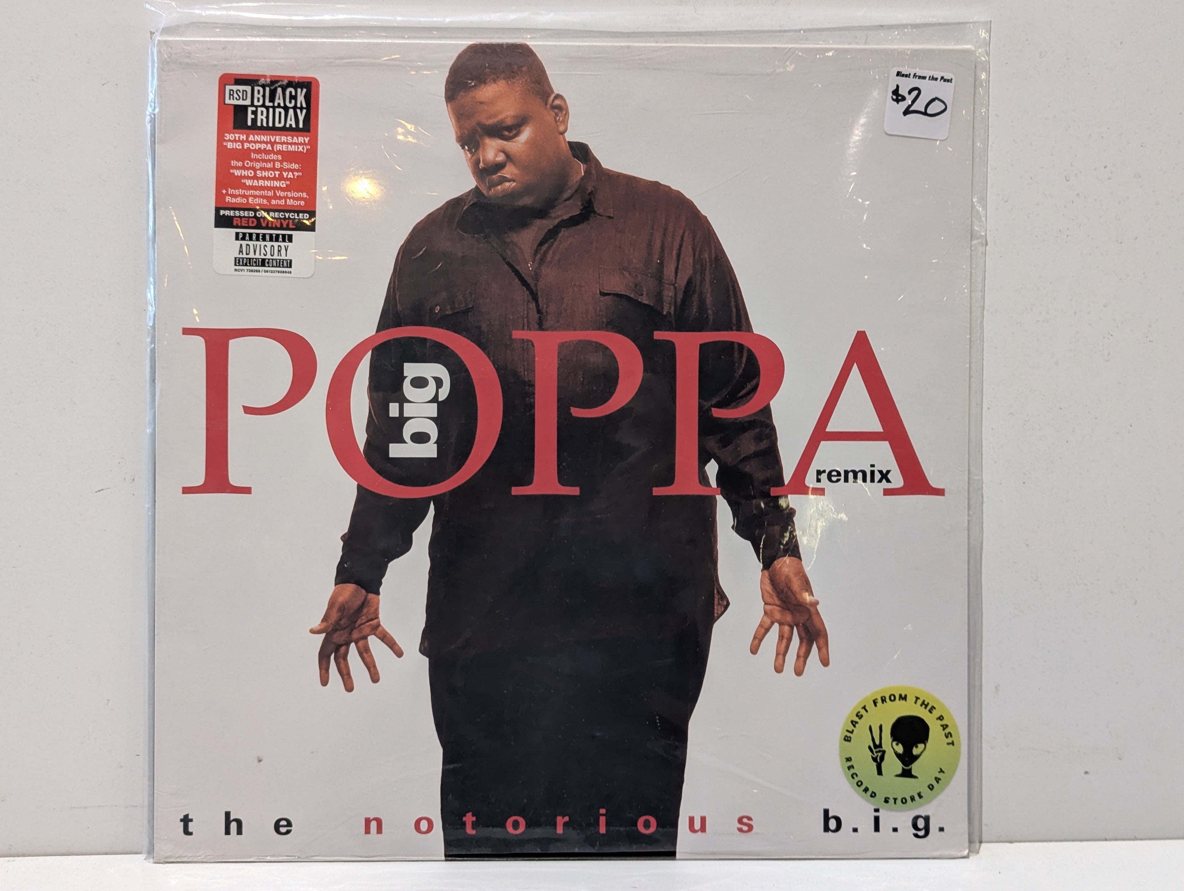 RARE The Notorious B.I.G. Big Poppa Remix RSD Black Friday Red Vinyl LP Record