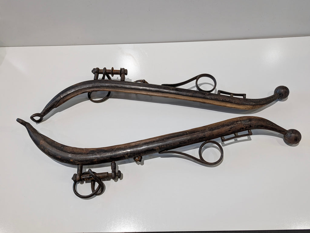 Hand Forged Iron Horse Mule Ox Yoke Neck Hames Farm Harness