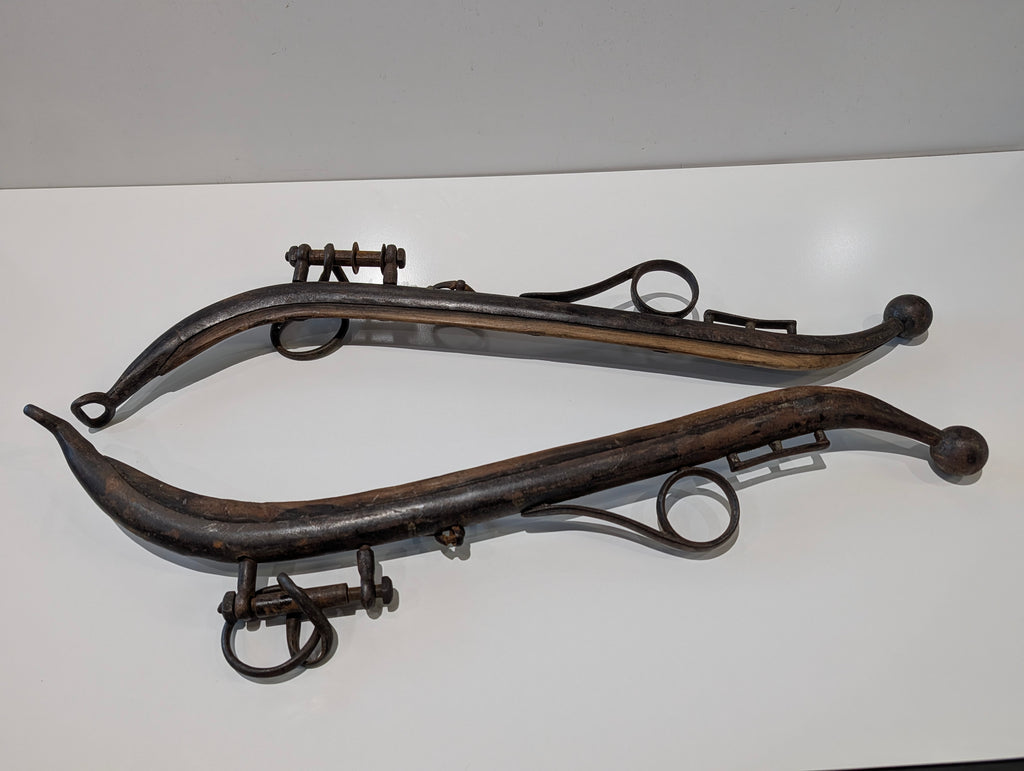 Hand Forged Iron Horse Mule Ox Yoke Neck Hames Farm Harness