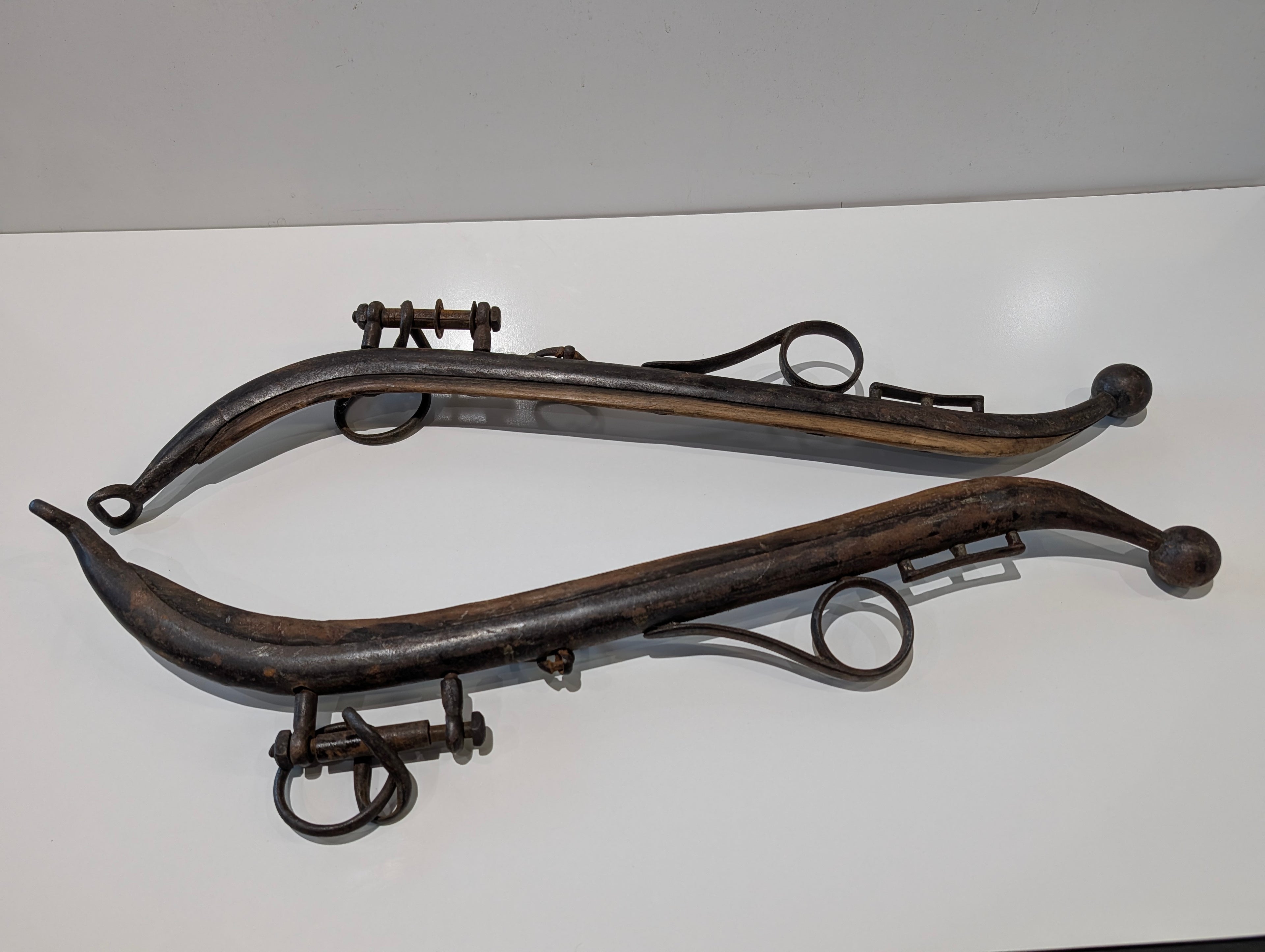 Hand Forged Iron Horse Mule Ox Yoke Neck Hames Farm Harness